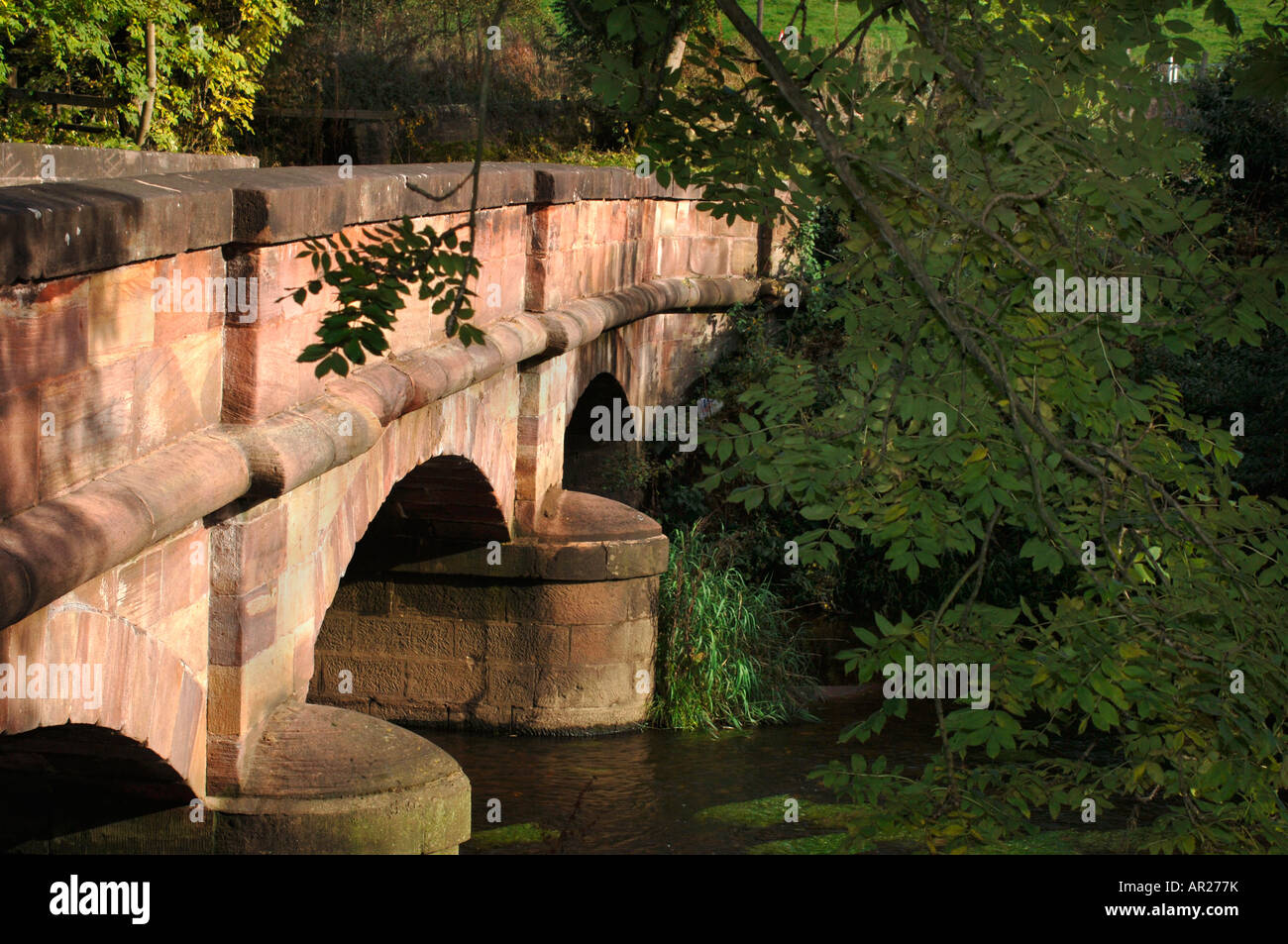 A Stone Bridge In Staffordshire  England. Stock Photo