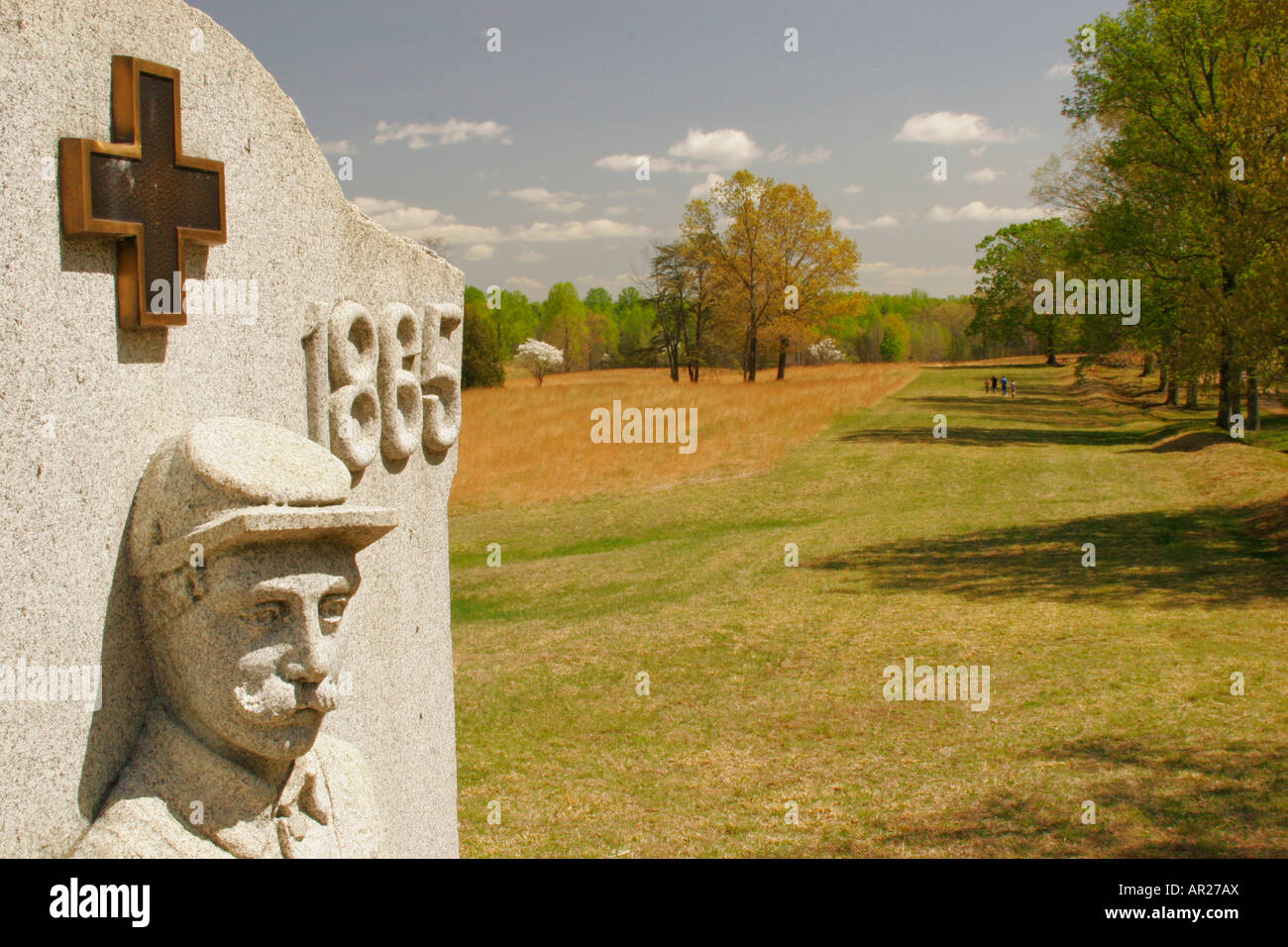 Monument at Bloody Angle, Fredericksburg & Spotsylvania National Military Park Stock Photo