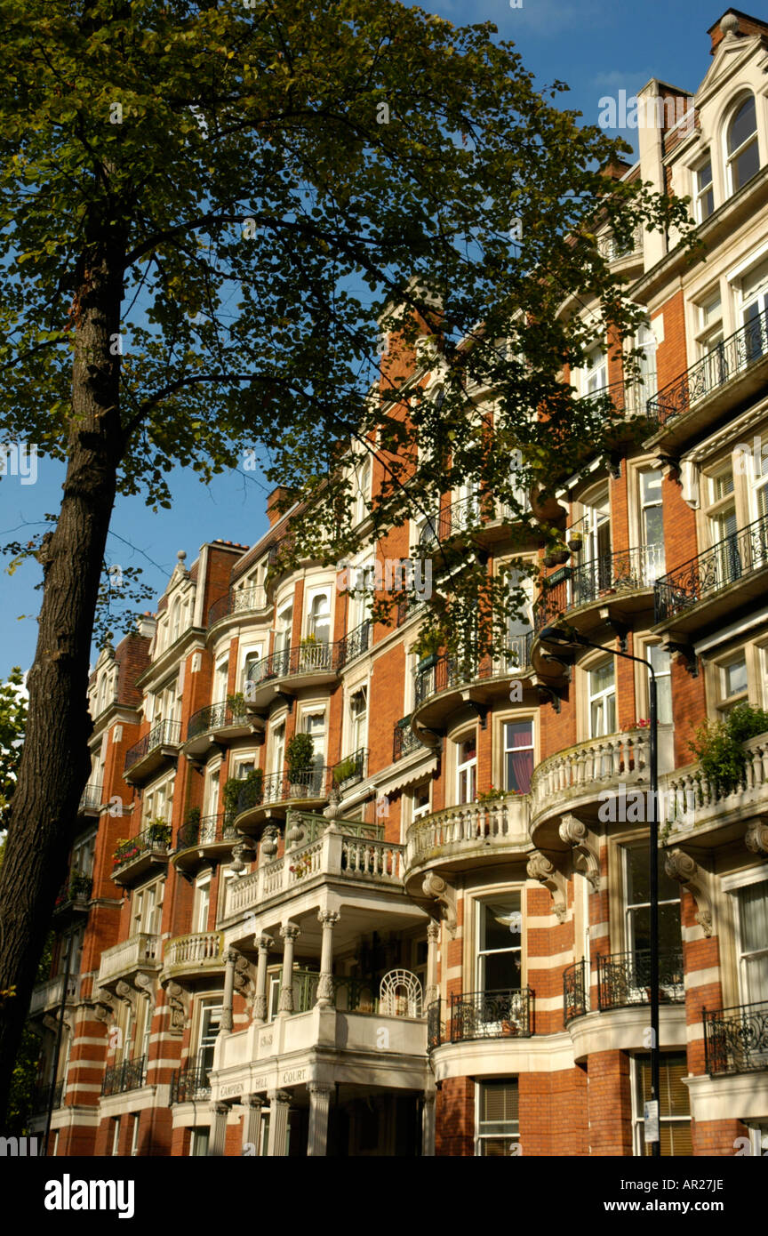 Campden Court mansion apartment block in Campden Hill Road London