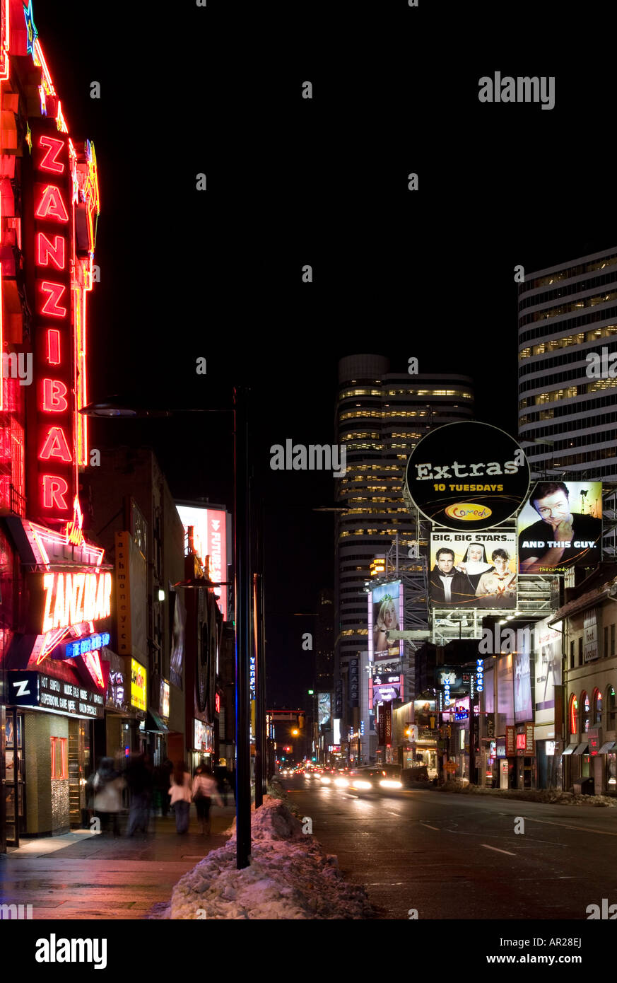 Yonge street toronto night hi-res stock photography and images