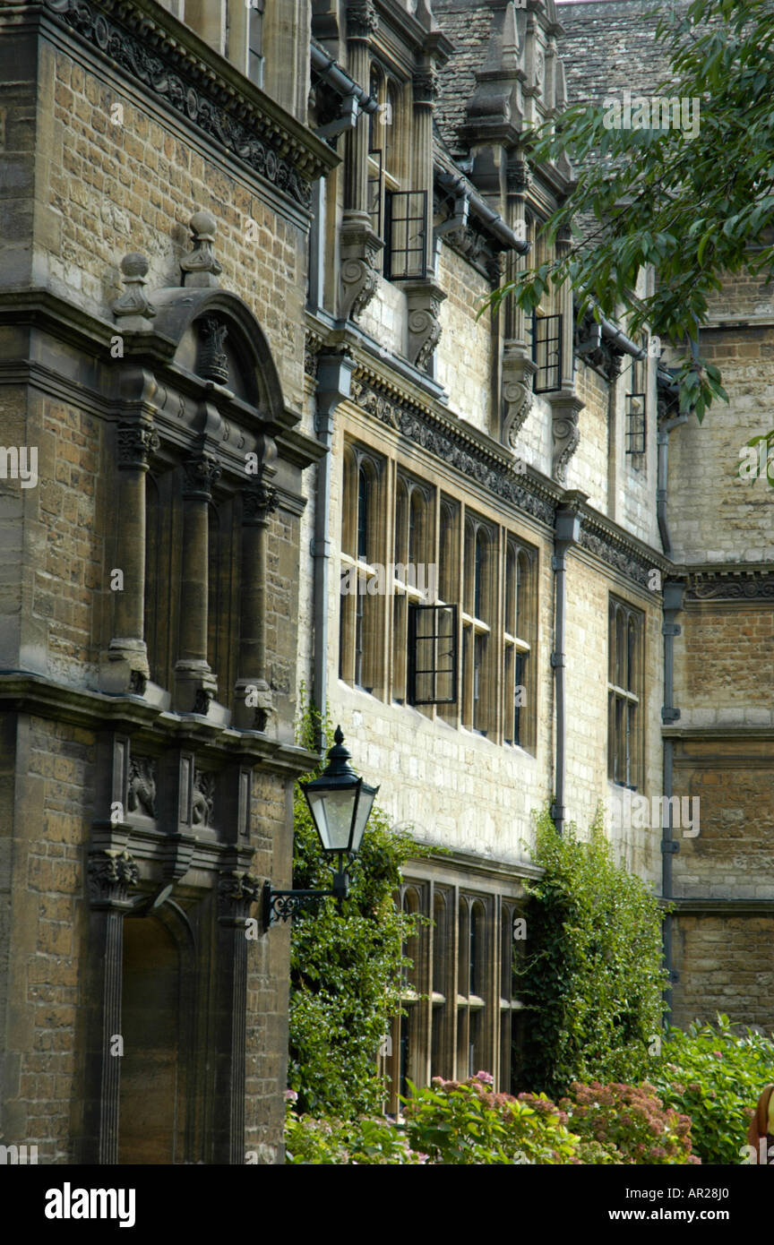Buildings in Front Quadrangle Trinity College Oxford Stock Photo