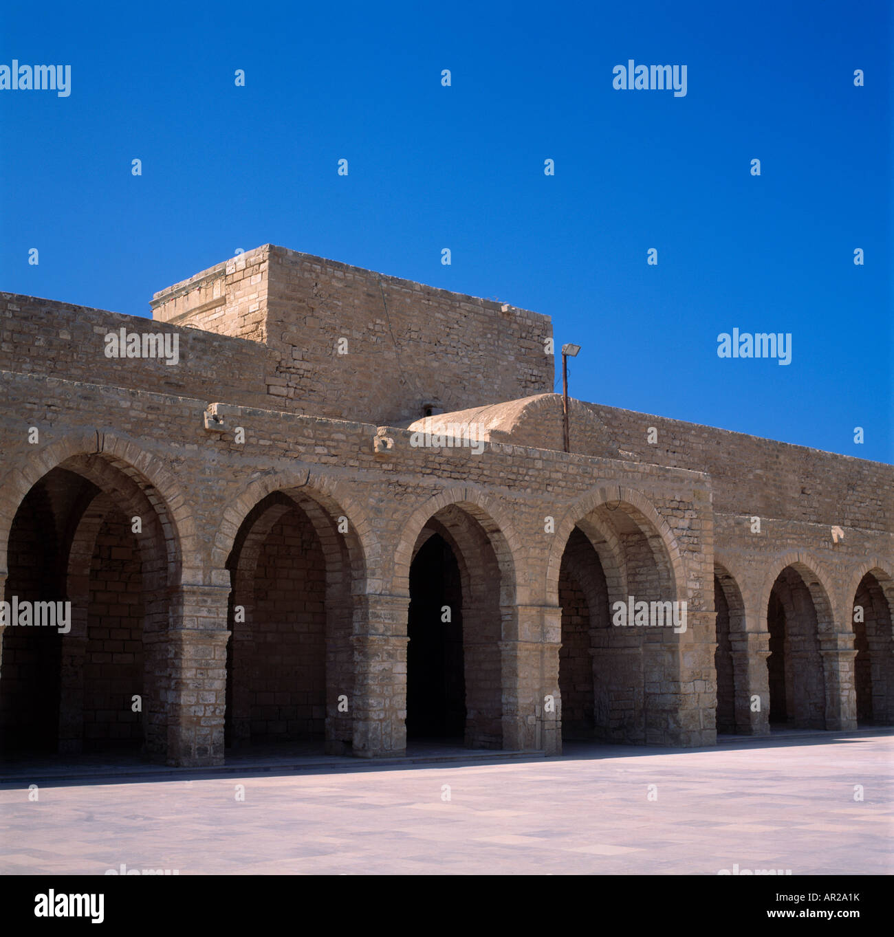 Mahdia Tunisia Obaid Allah El Mahdi Great Mosque Stock Photo