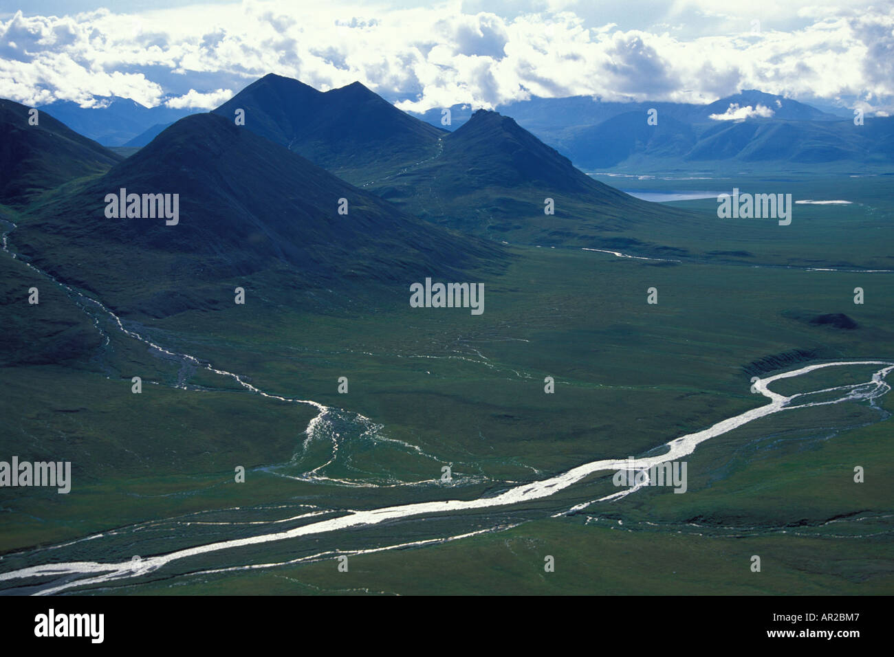 landscape in Gates of the Arctic National Park North Slopes of the Brooks Range Alaska Stock