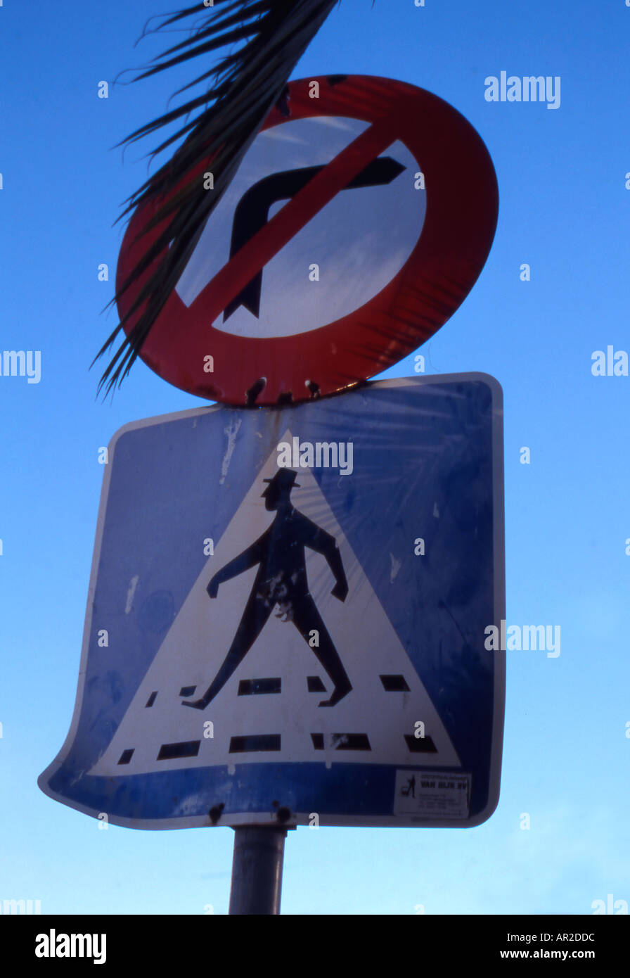 No right turn sign Alvor Portugal Stock Photo Alamy