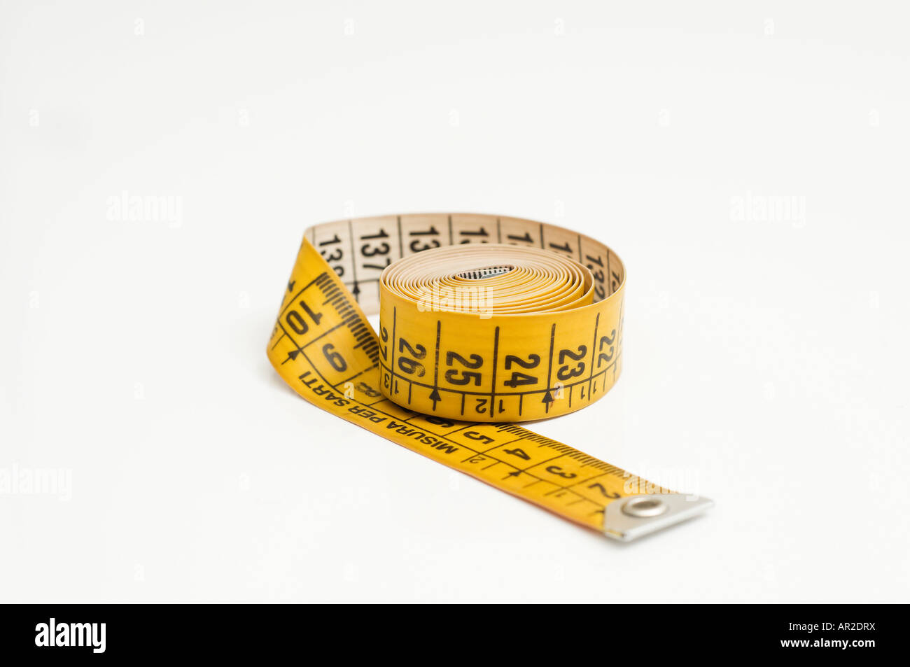 Tape Measure Used by Dressmakers and Tailors Stock Image - Image of white,  yellow: 182649663