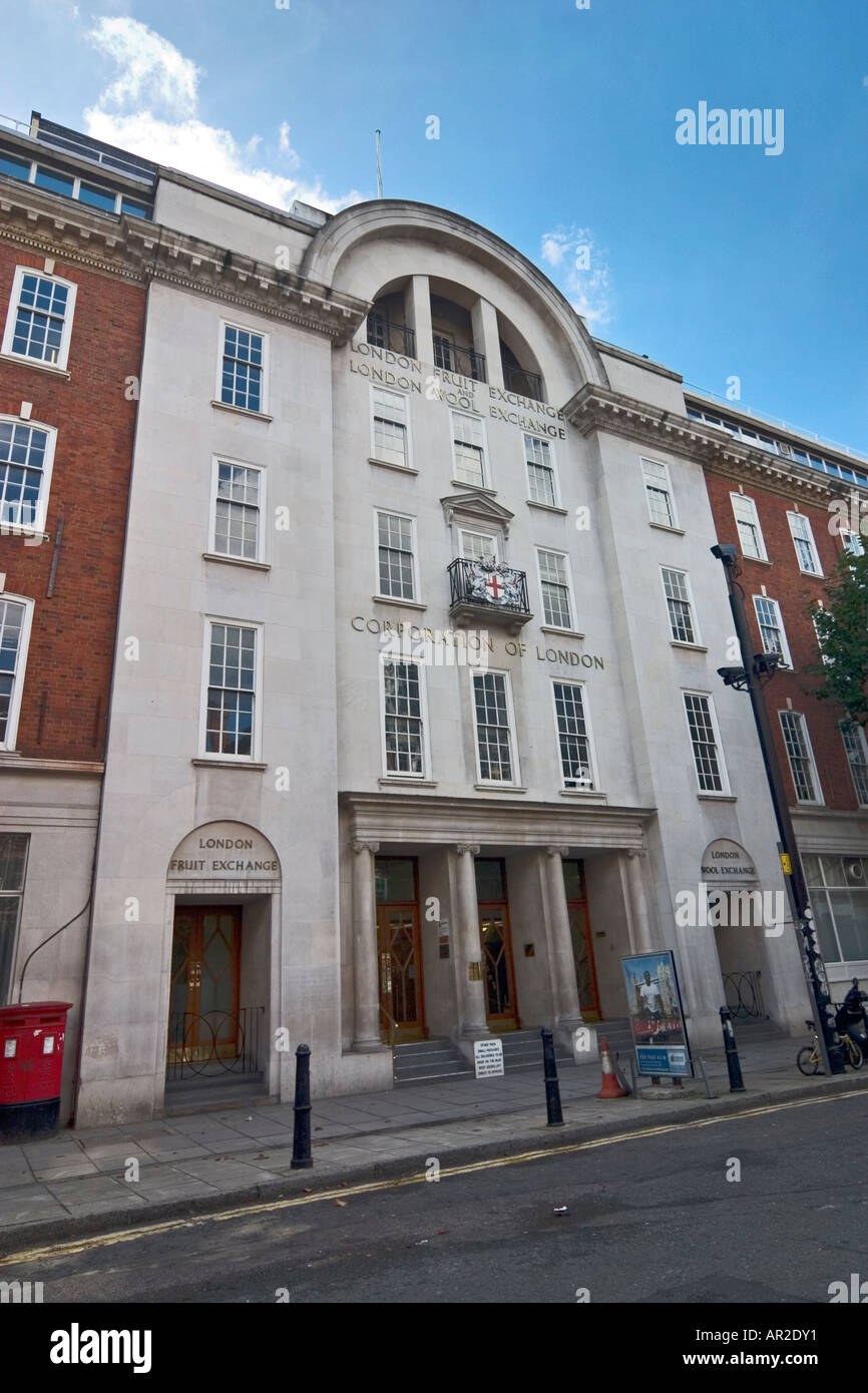 Old London Fruit and Wool Exchange builidng on Brushfield Street London