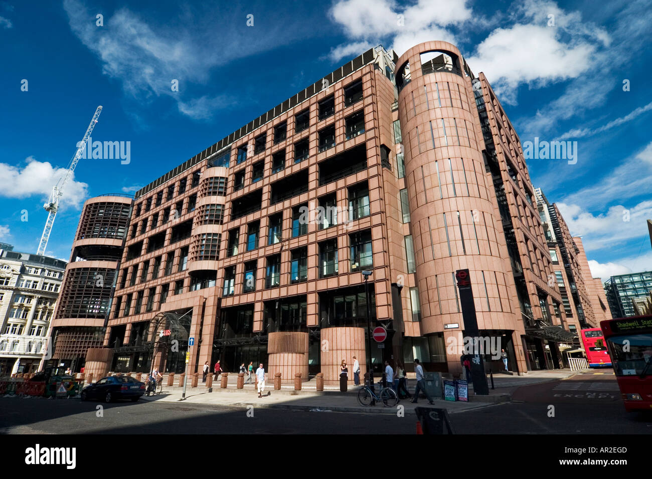 UBS London headquarters at Broadgate complex Liverpool Street Stock Photo