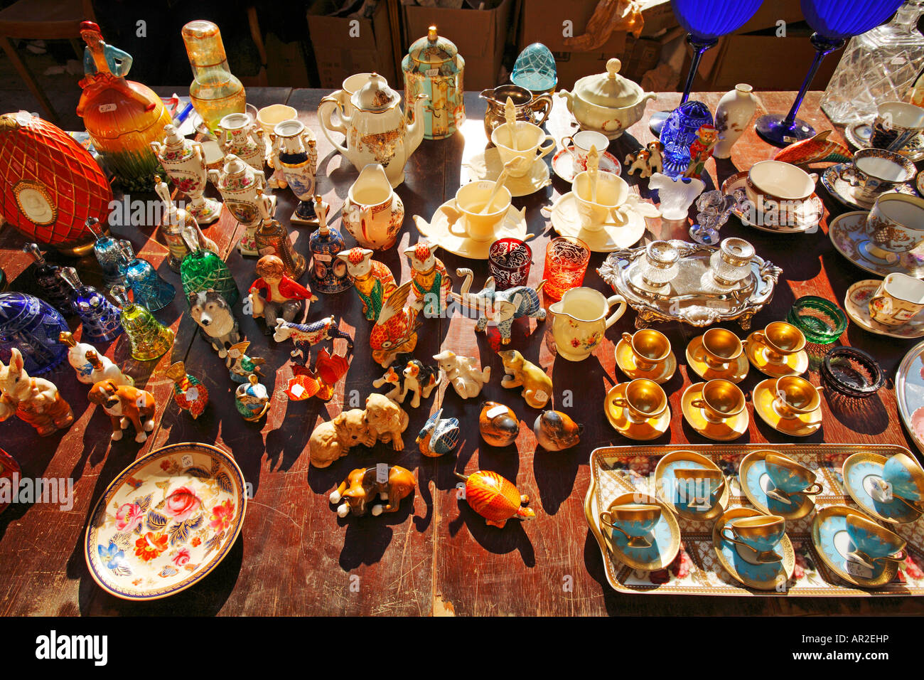 Arezzo Antiques Fair, Italy Stock Photo