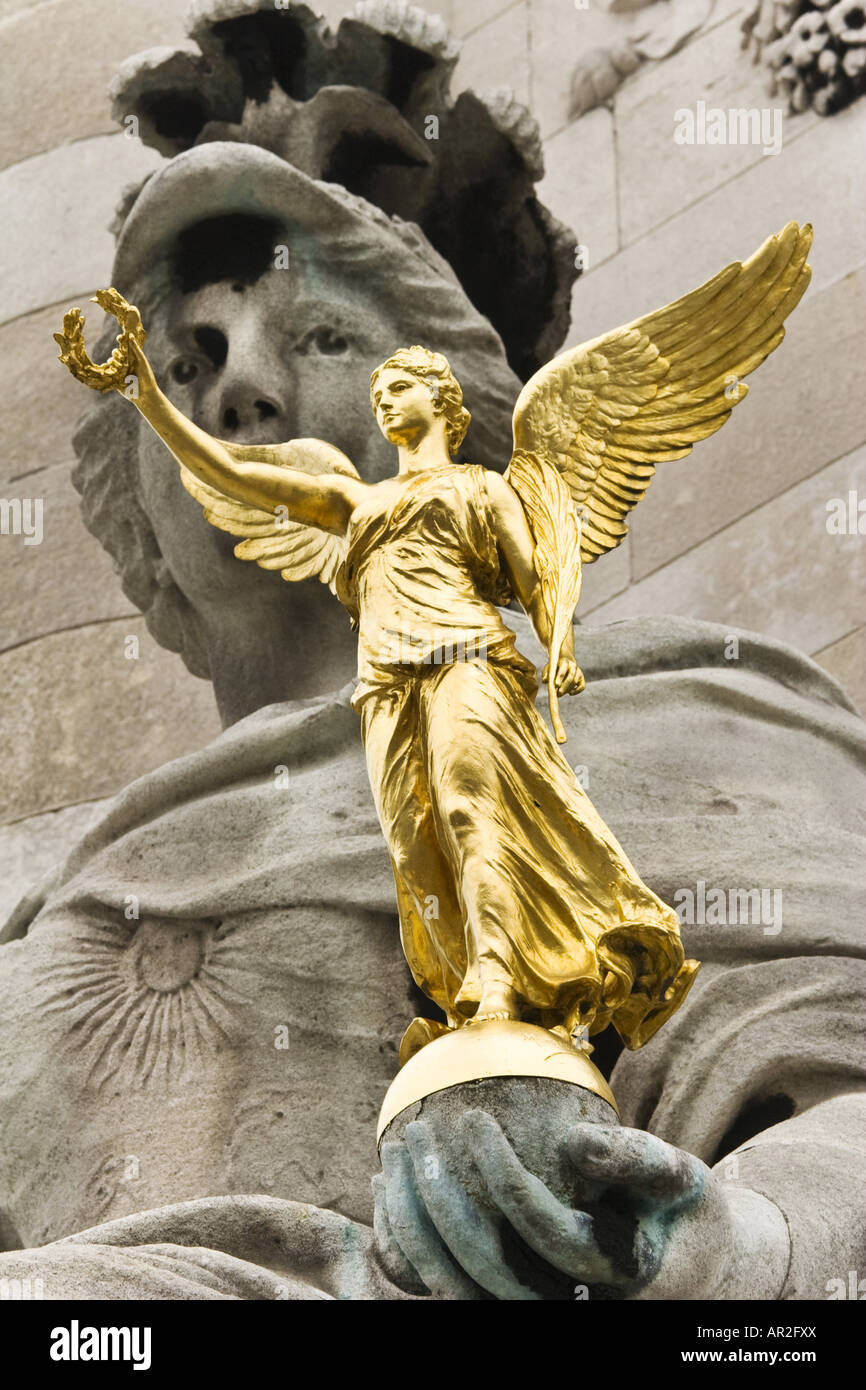 bronze an statue on the Pont Alexandre, France, Paris Stock Photo - Alamy