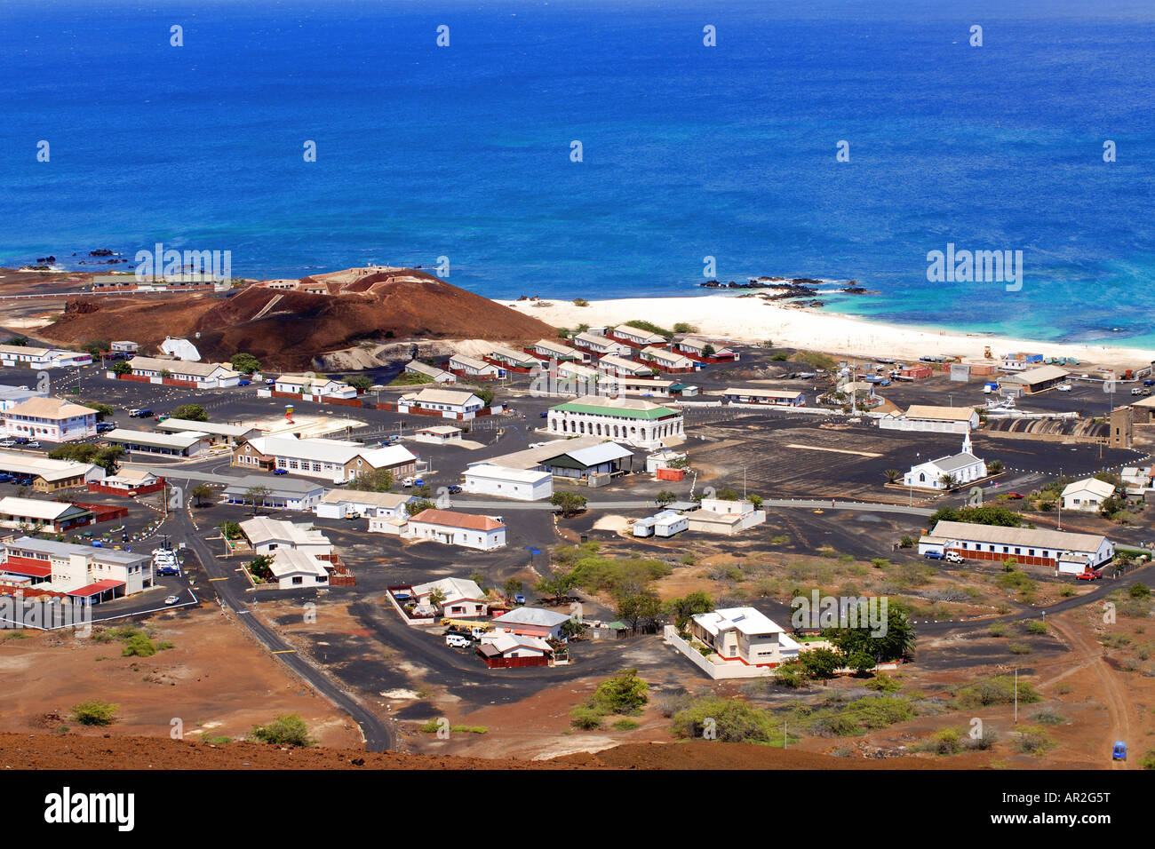 Georgetown the main town on Ascension Island, Saint Helena Stock Photo -  Alamy