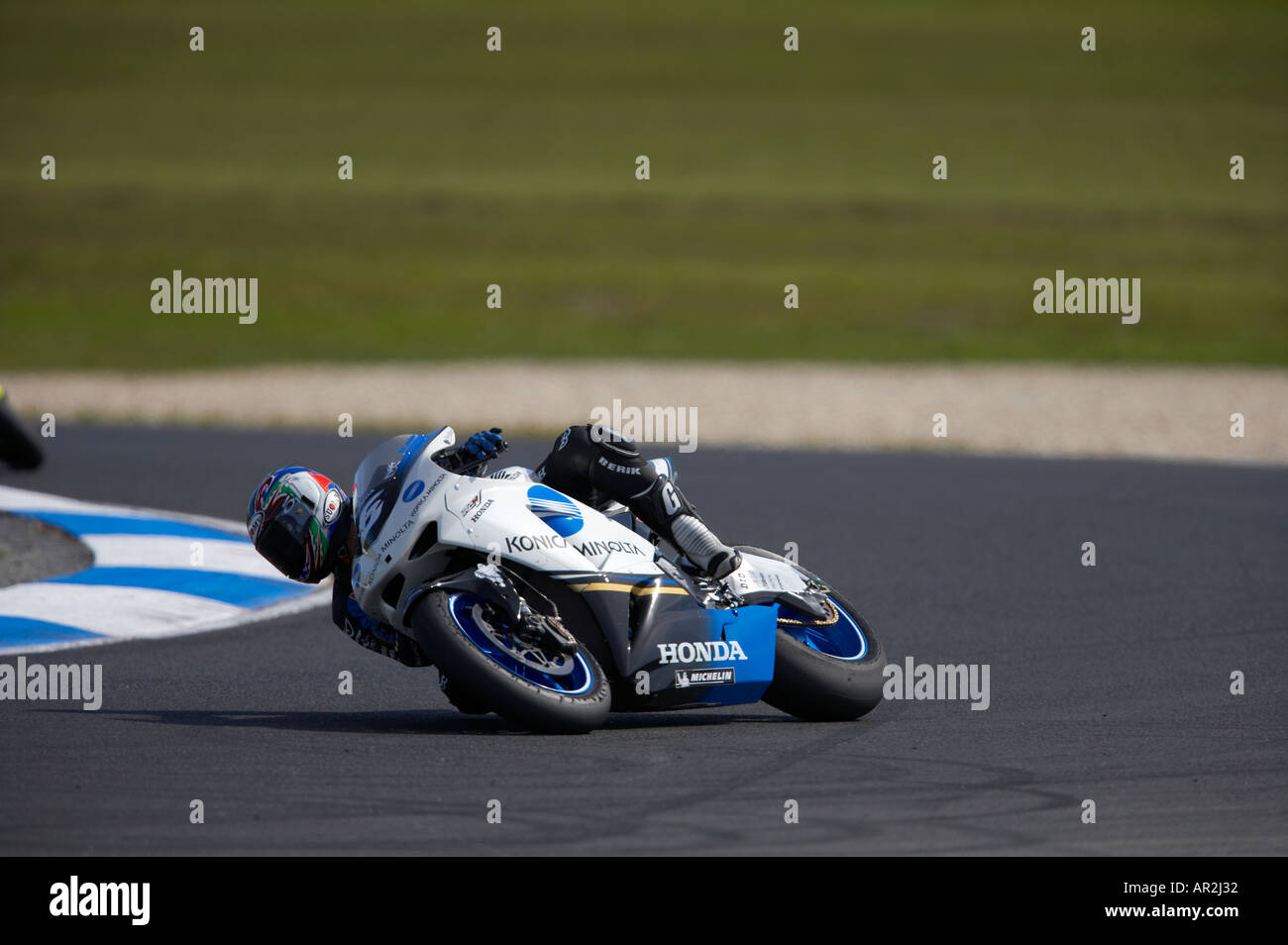 Makoyo Tamada Japan Konica Minolta Honda 2005 Polini Australian Grand Prix  Phillip Island Moto GP motorcyle race Australia Stock Photo - Alamy