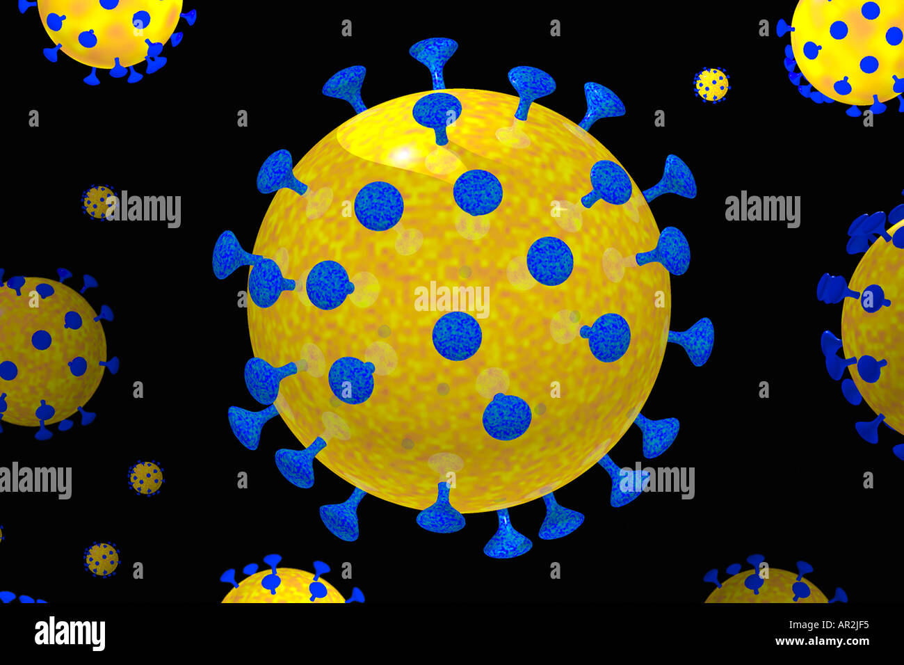 illustration of HIV human immunodeficiency virus Stock Photo - Alamy