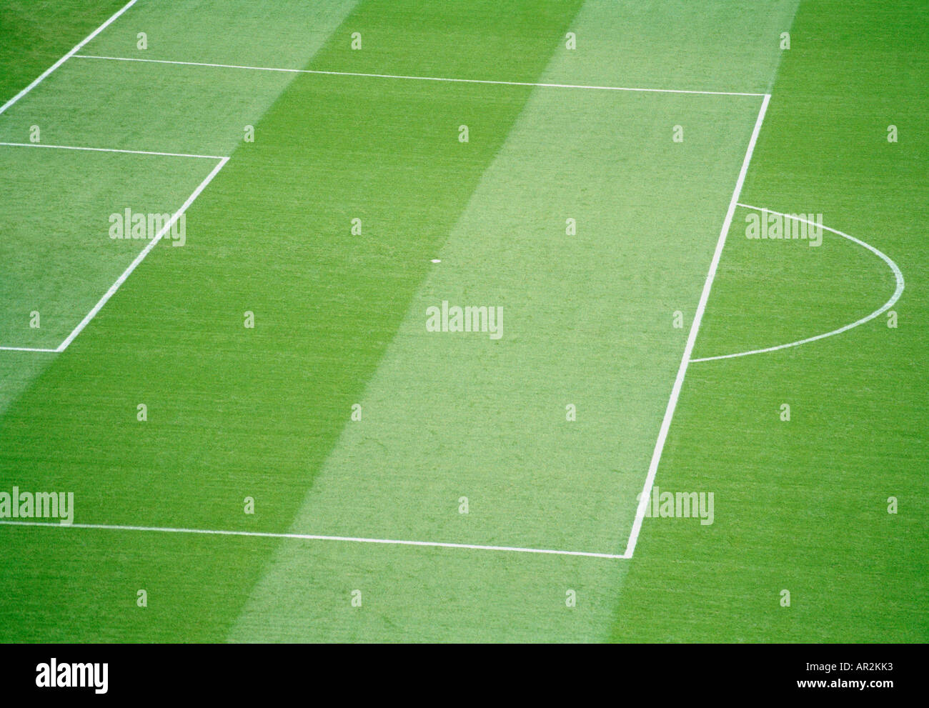 Soccer player running on soccer field Stock Photo Alamy