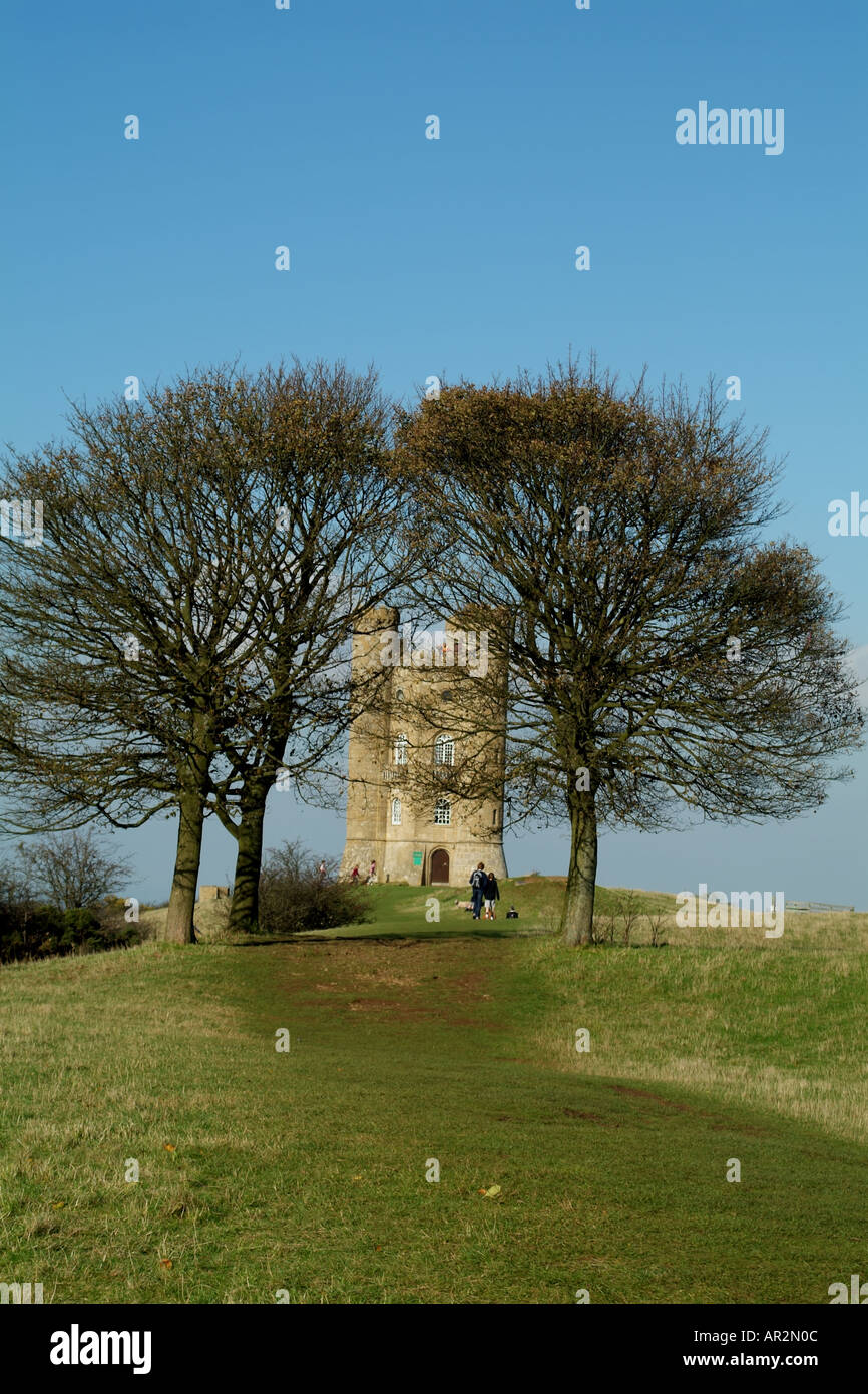 Autumnal view of Broadway Tower  Worcestershire England UK Europe Stock Photo