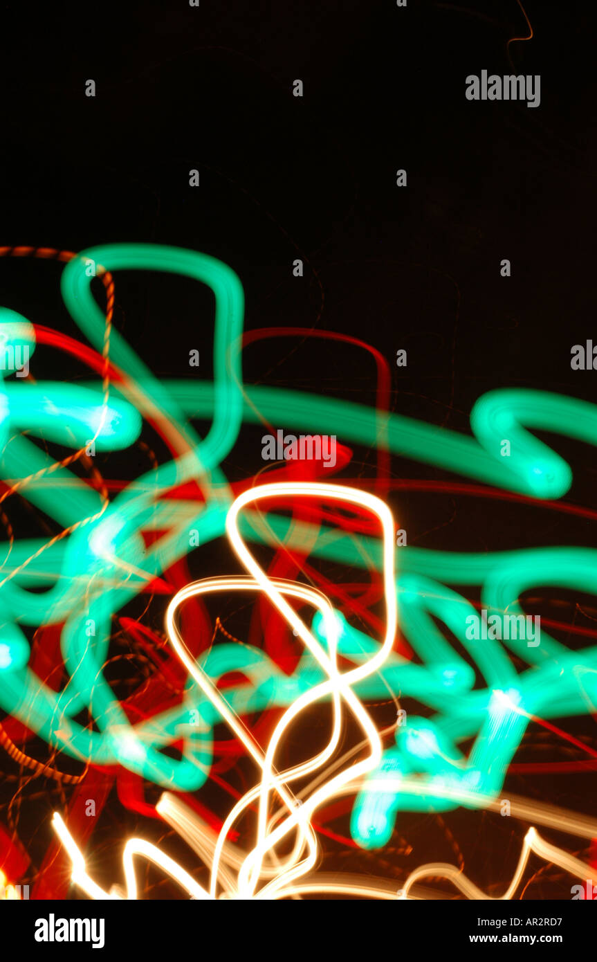 traffic lights at night Stock Photo Alamy