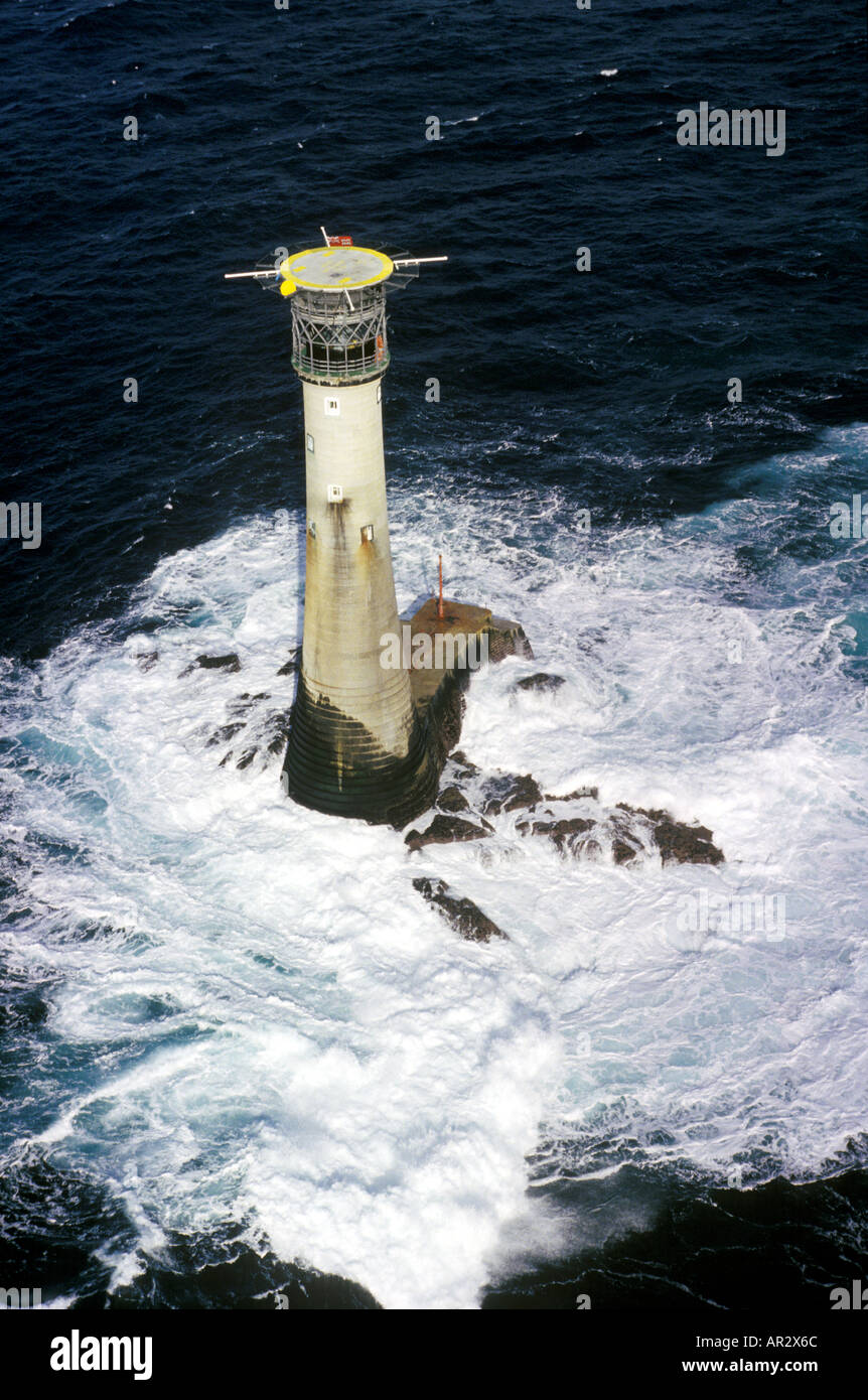 Wolf Rock Lighthouse English Channel Cornwall England UK Stock Photo Wolf Rock Lighthouse English Channel Cornwall England UK Stock Photo