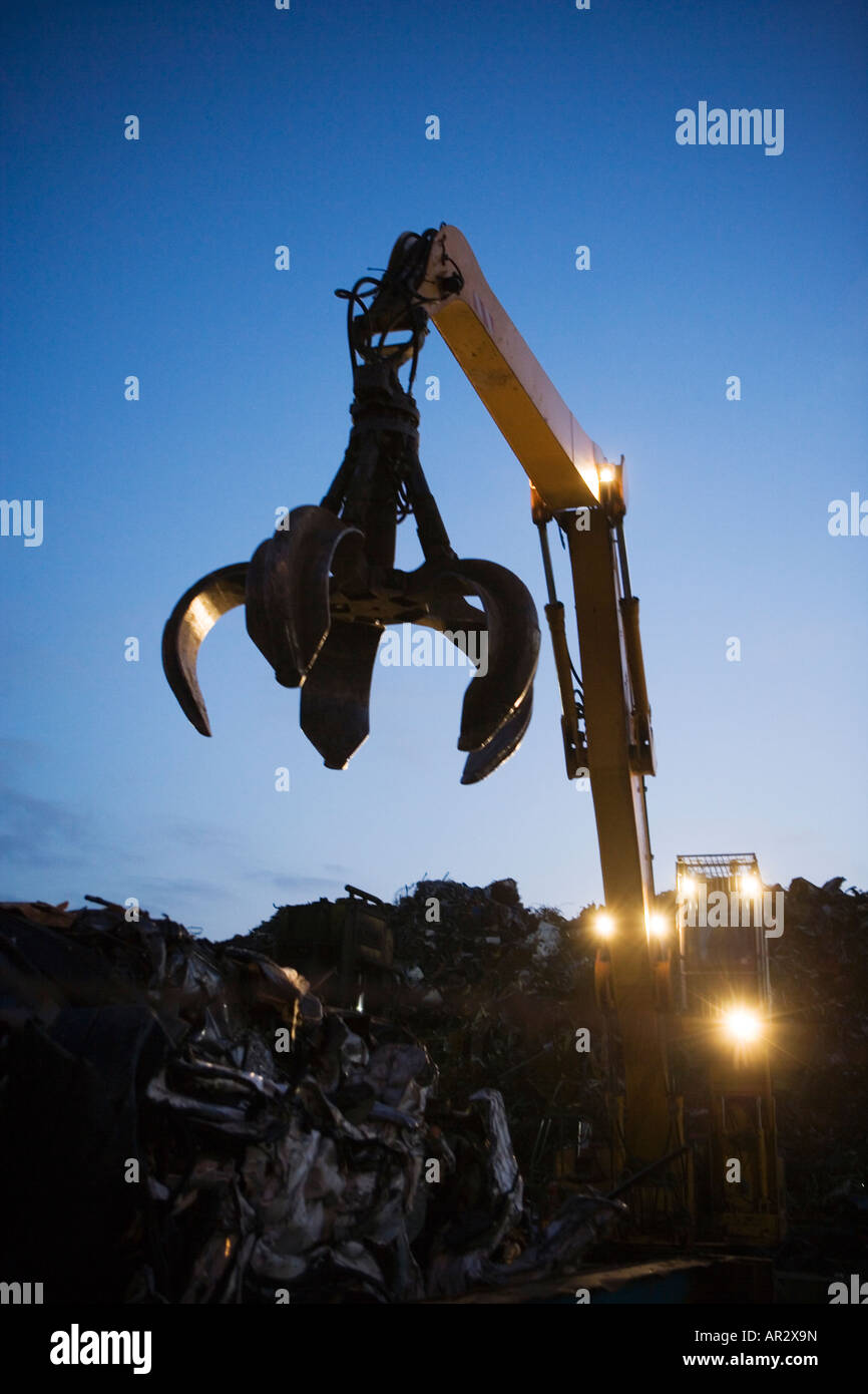 Breakers yard recyling scrap metal Stock Photo Alamy