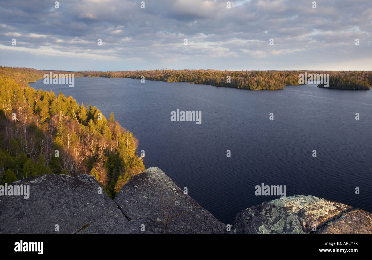 Winchell Lake, Boundary Waters Canoe Area Wilderness, Superior National Forest, Minnesota USA Stock Photo
