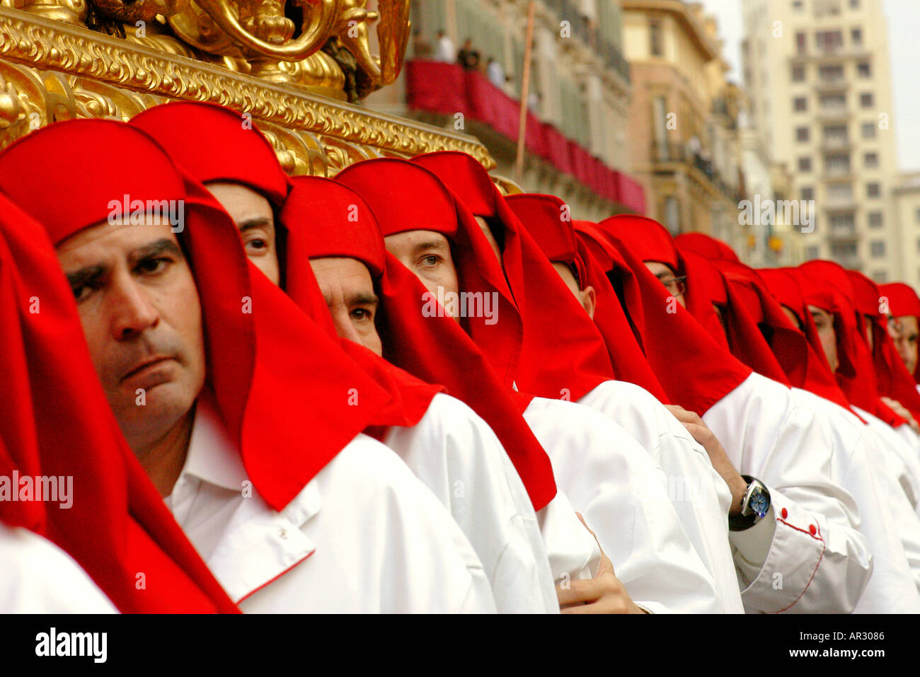 The Holy Week Málaga Spain Stock Photo