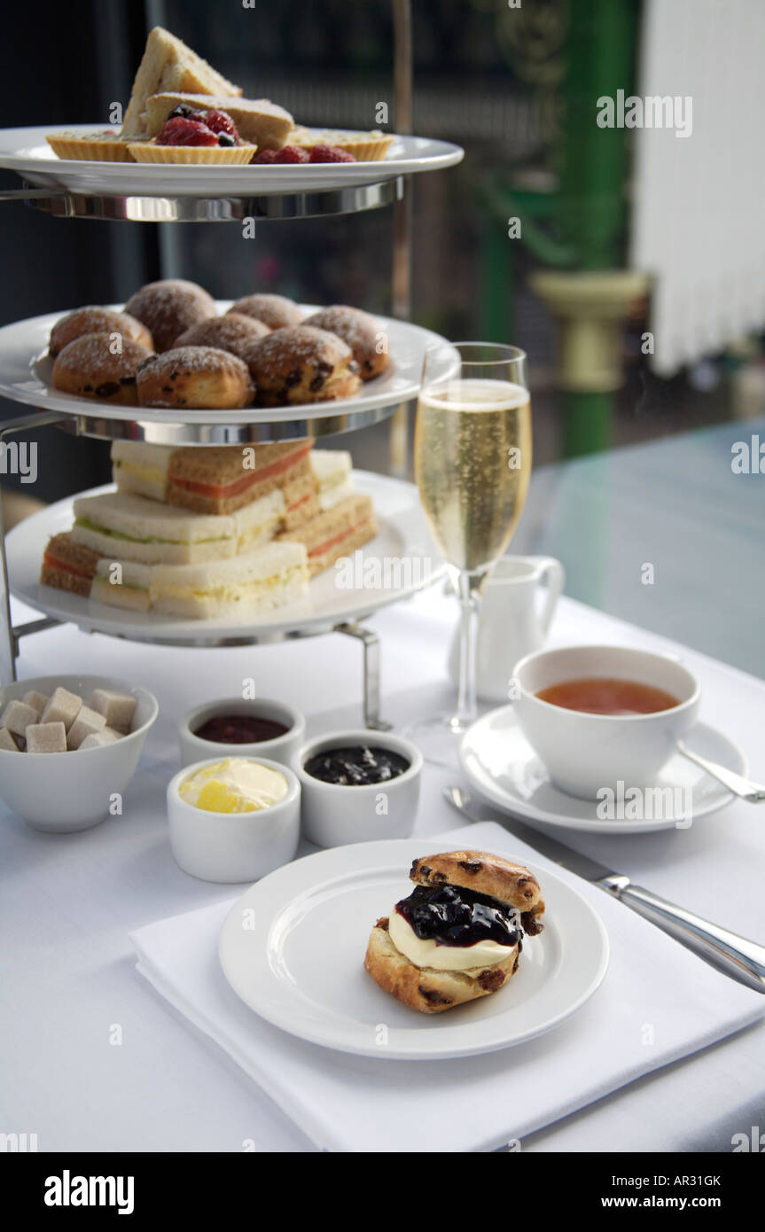 High tea cakes scones sandwiches hi-res stock photography and images ...