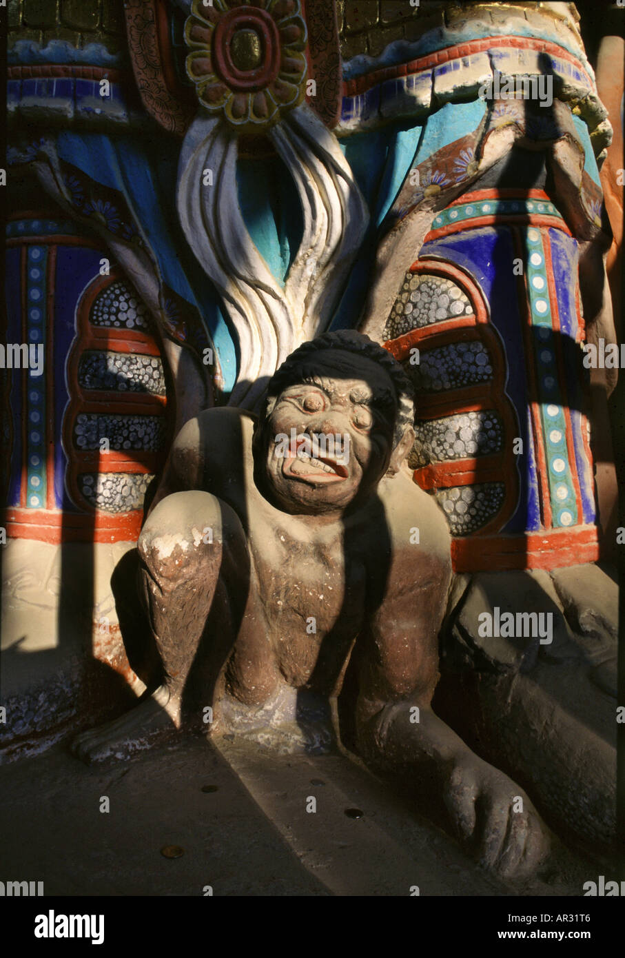 Demon guarding Pulguksa Temple, Bulguksa Tempel, Gyeongju, Kyongju, South Korea, Asia Stock Photo