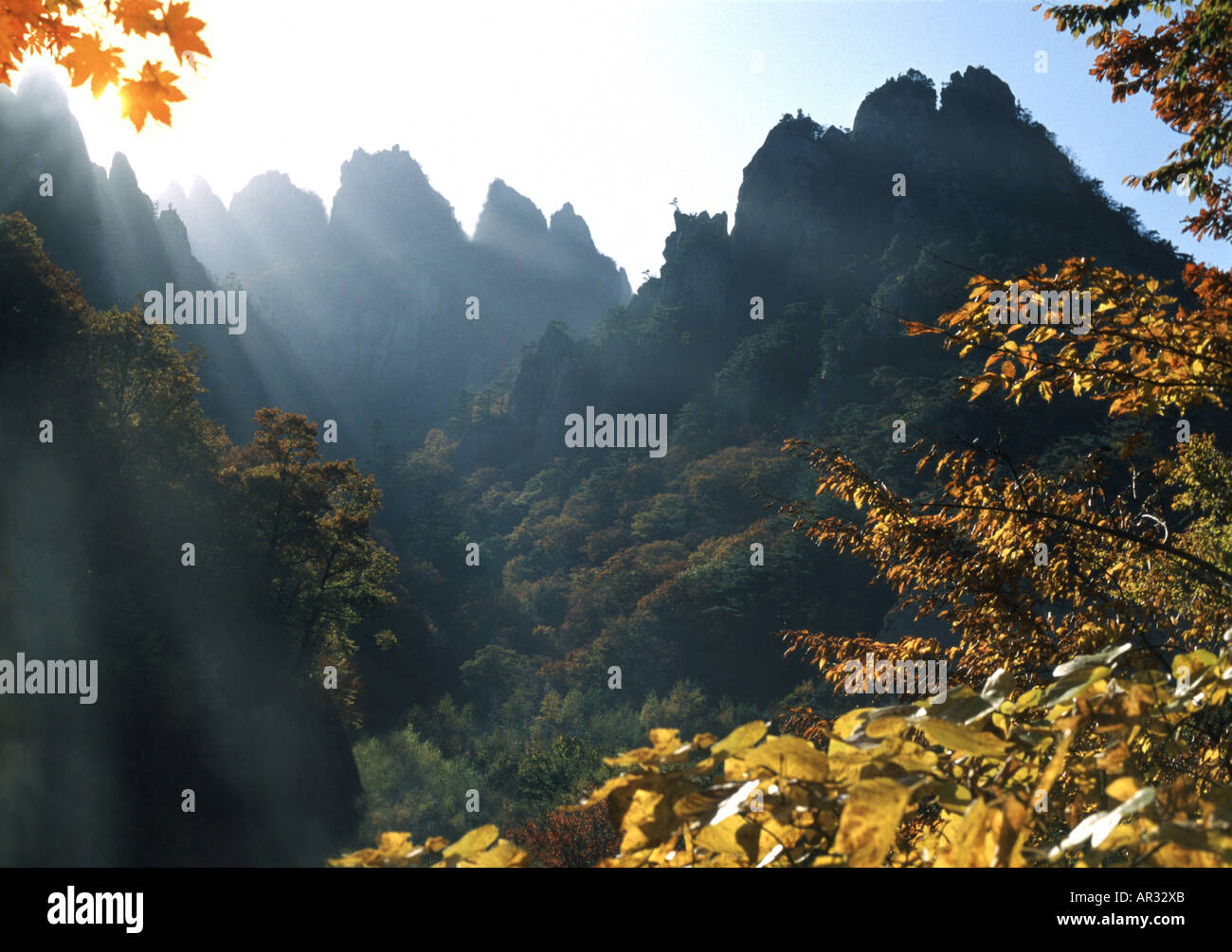 Soraksan Mountains in autumn, Soraksan, South Korea Asia Stock Photo