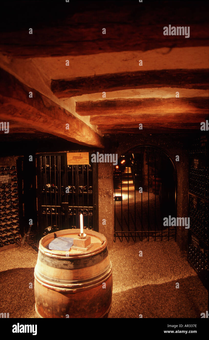 Wine Cellar in France Stock Photo - Alamy