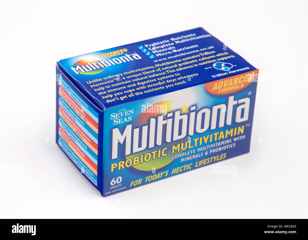 Multibionta probiotic multivitamin pills Stock Photo