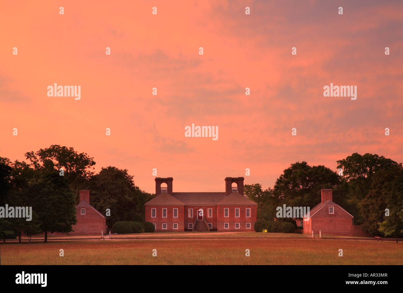 Sunset, Birthplace of Robert E. Lee Stratford Hall, Westmoreland