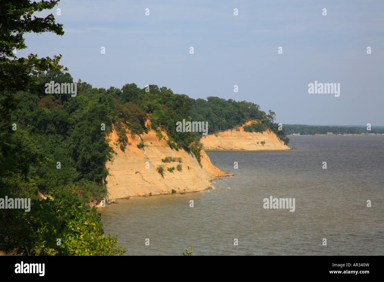 Cliffs, Potomac River, Stratford Hall, Westmoreland County, Virginia, USA Stock Photo Alamy