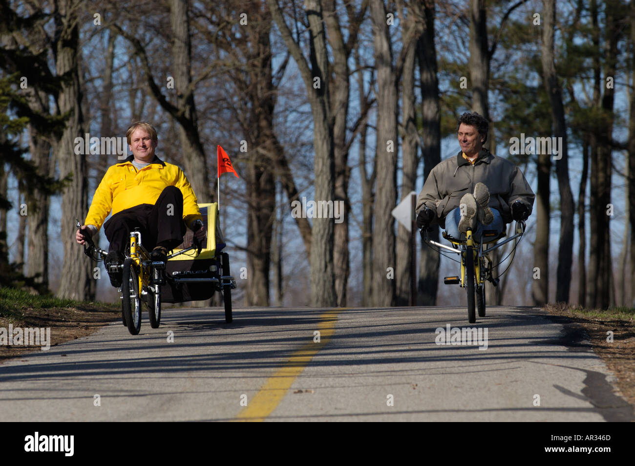 Recumbent and bike and horizontal hires stock photography and images