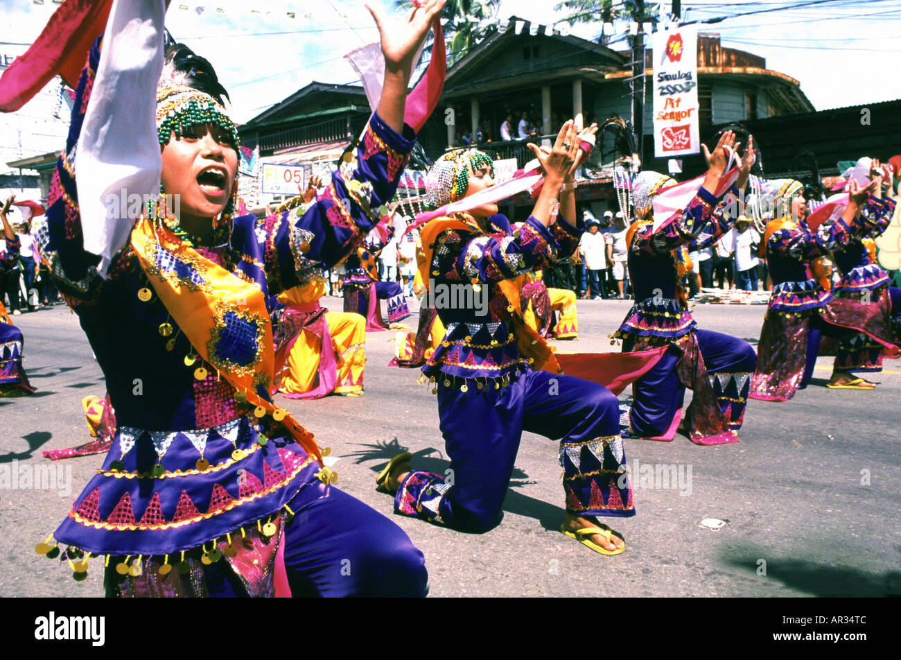Sinulog festival, Cebu City, Cebu Island Philippines Stock Photo