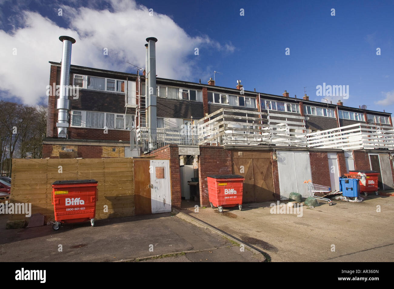 housing estate in Thetford, Norfolk, UK Stock Photo