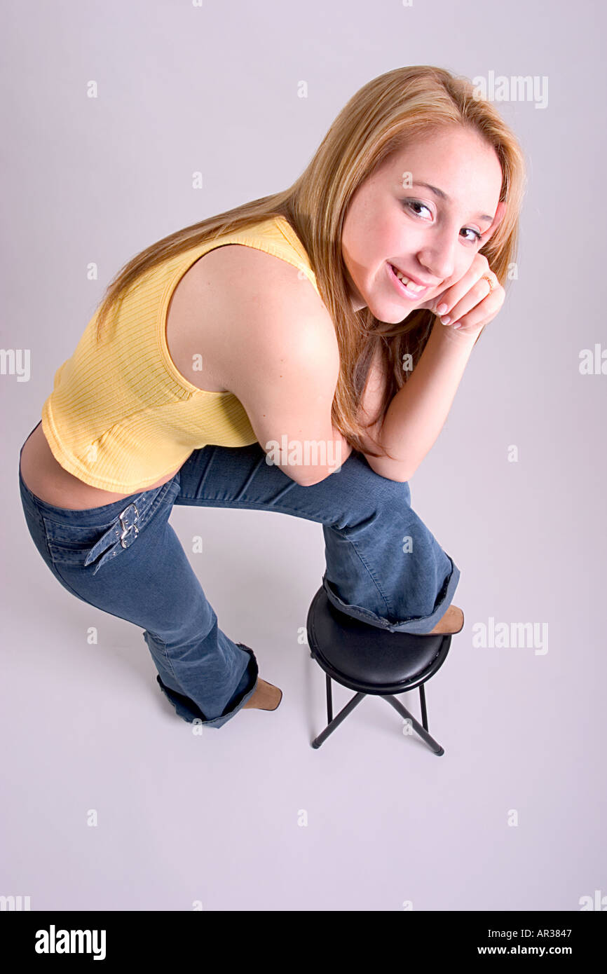 Young blonde model hi-res stock photography and images - Alamy