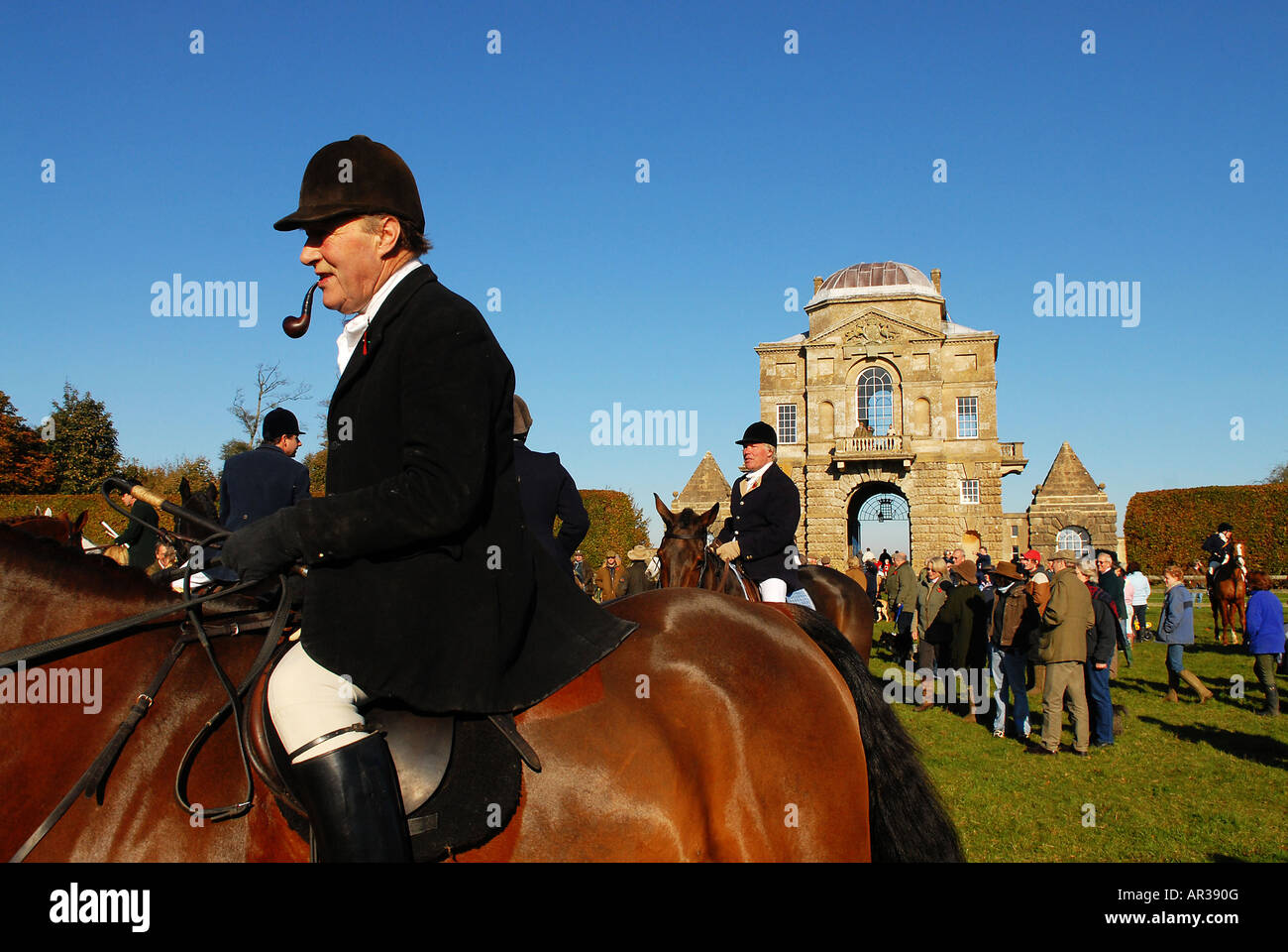 beaufort hunt opening meet of the year 2006 at worcester lodge didmarton Stock Photo