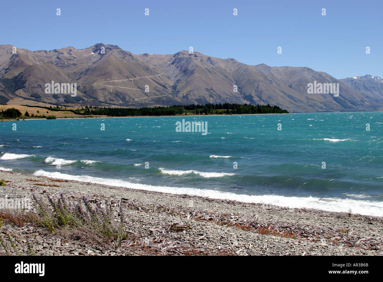 Lake Ohau near Twizel South Island New Zealand Stock Photo - Alamy