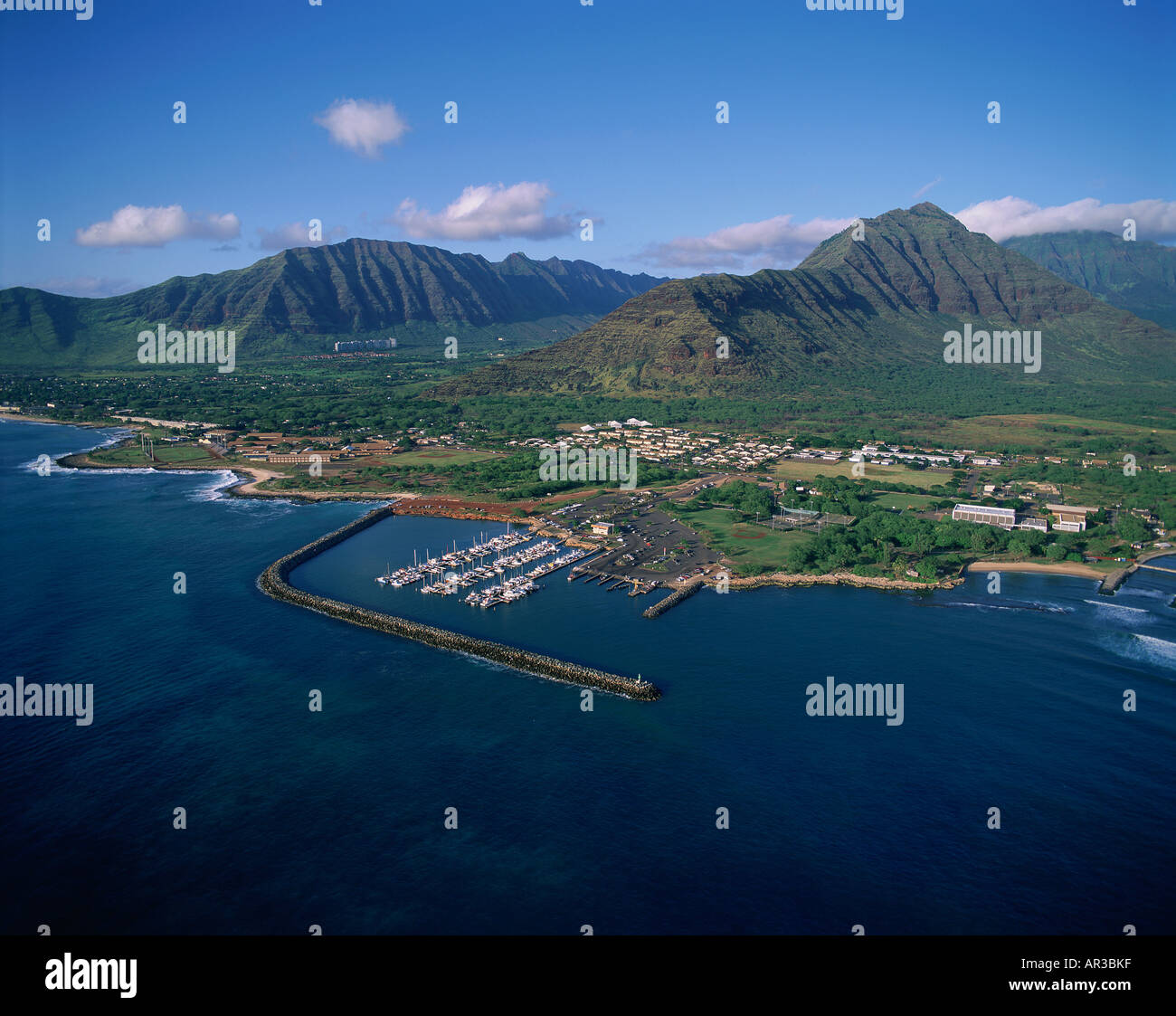 Pokai Bay Waianae Boat Harbor Leeward Oahu Hawaii Stock Photo Alamy