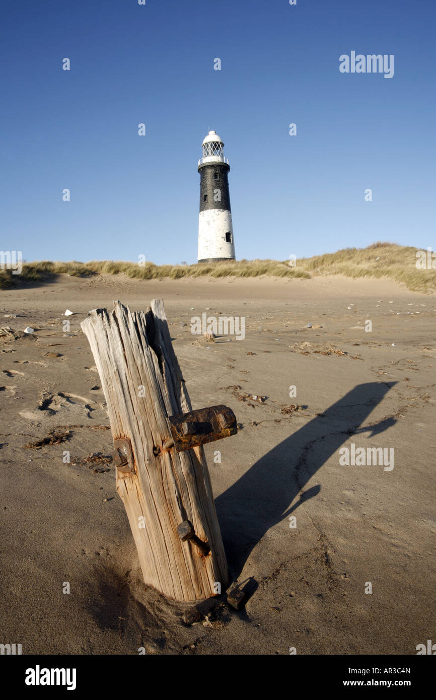 Spurn Head Light House Humberside Stock Photo