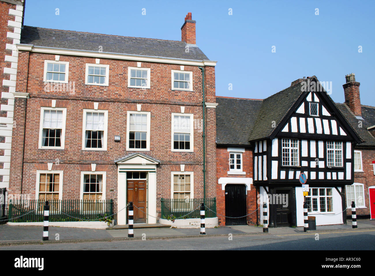 Architectural Style Varieties Nantwich English County of Cheshire England UK United Kingdom Europe Stock Photo