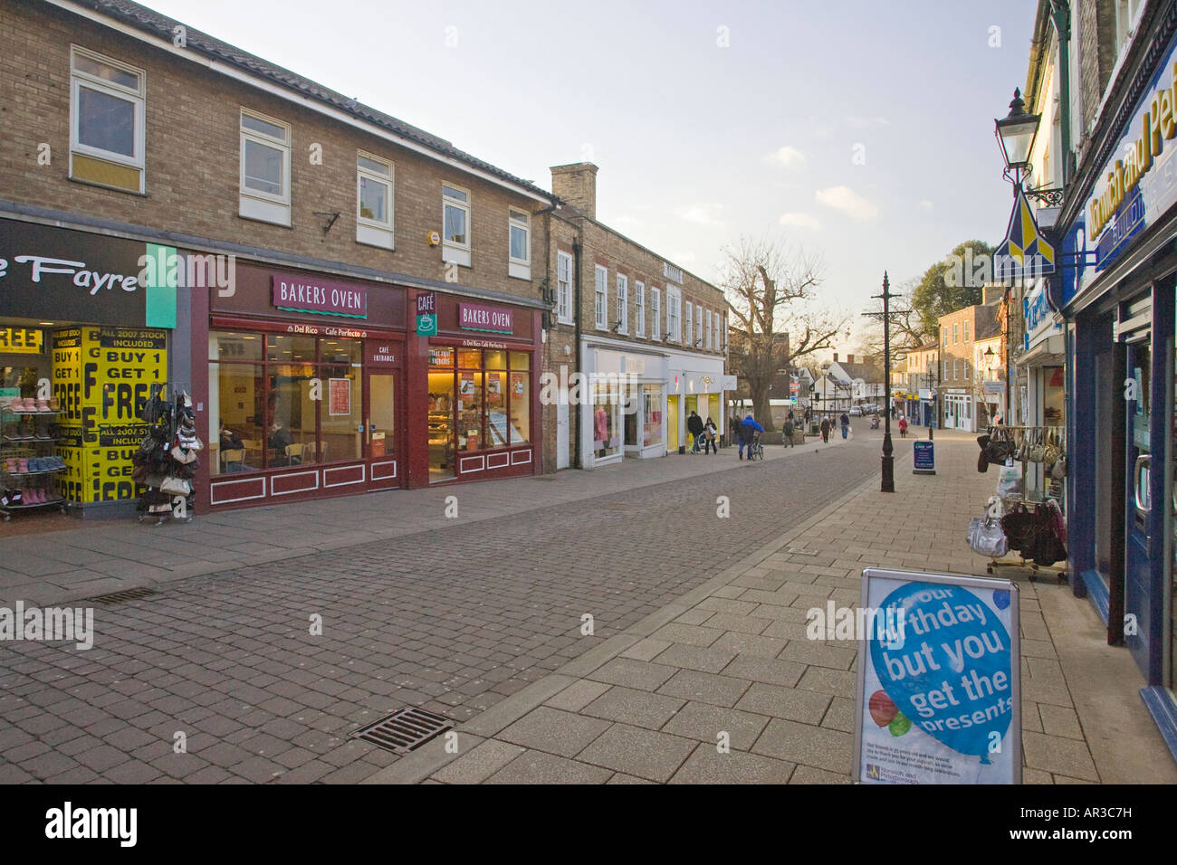 shops King Street, the main shopping highstreet in Thetford, Norfolk