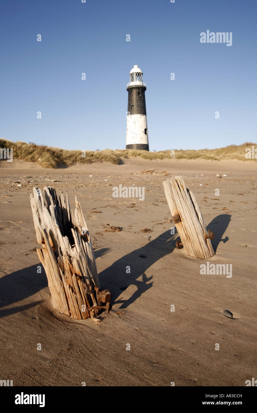 Spurn Head Light House Humberside Stock Photo