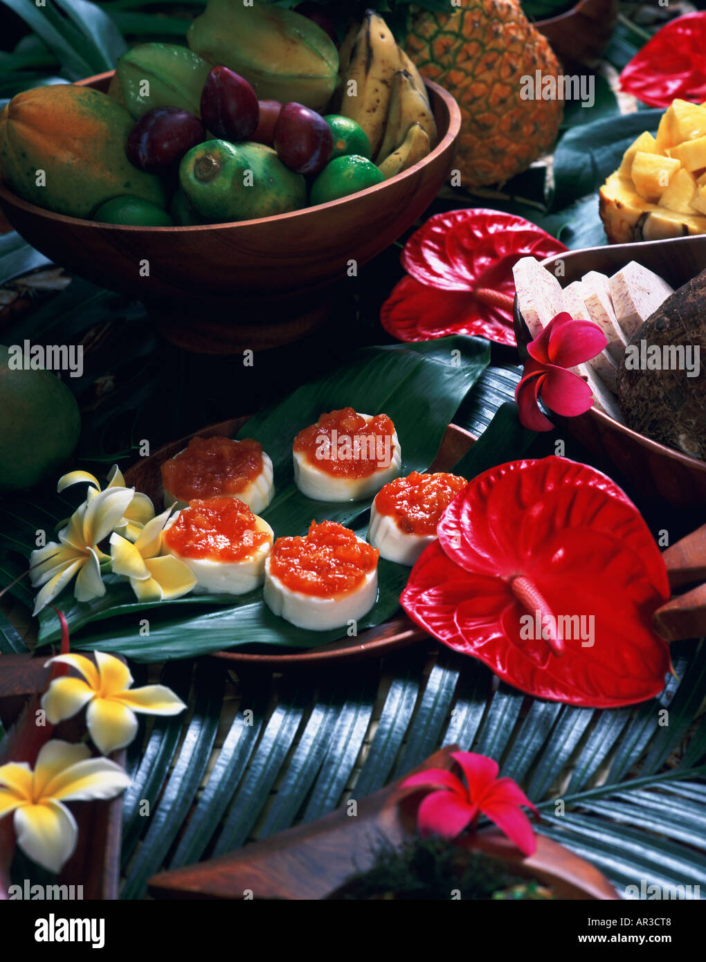 Haupia coconut dessert Hawaii Stock Photo Alamy