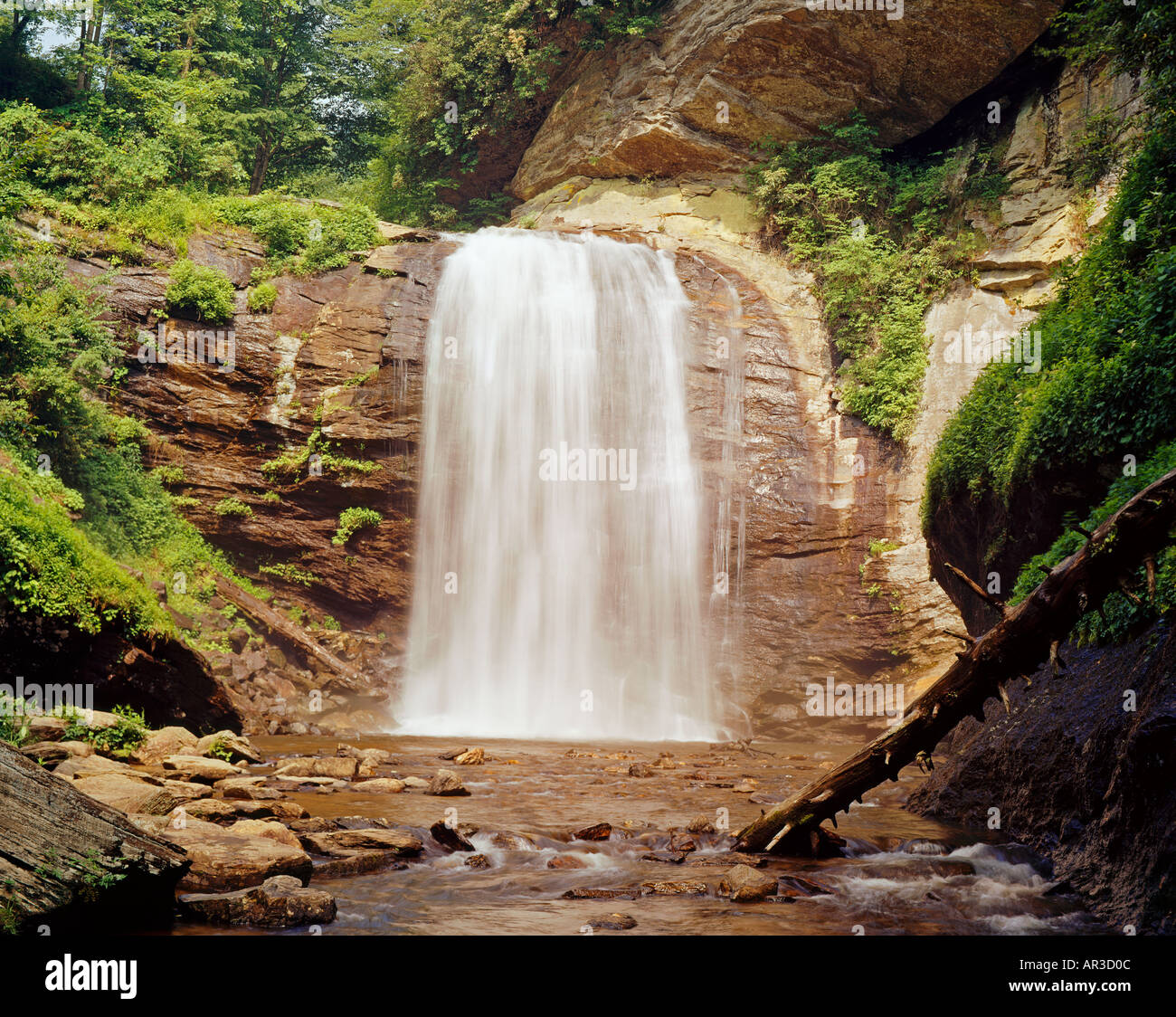 Looking Glass Falls near Brevard North Carolina USA Stock Photo
