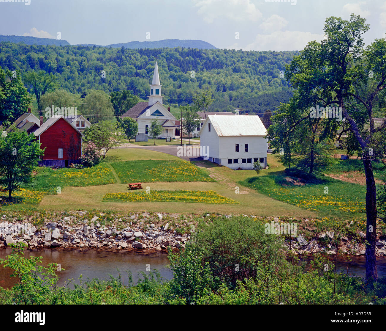 village of Roxbury Vermont USA New England Stock Photo