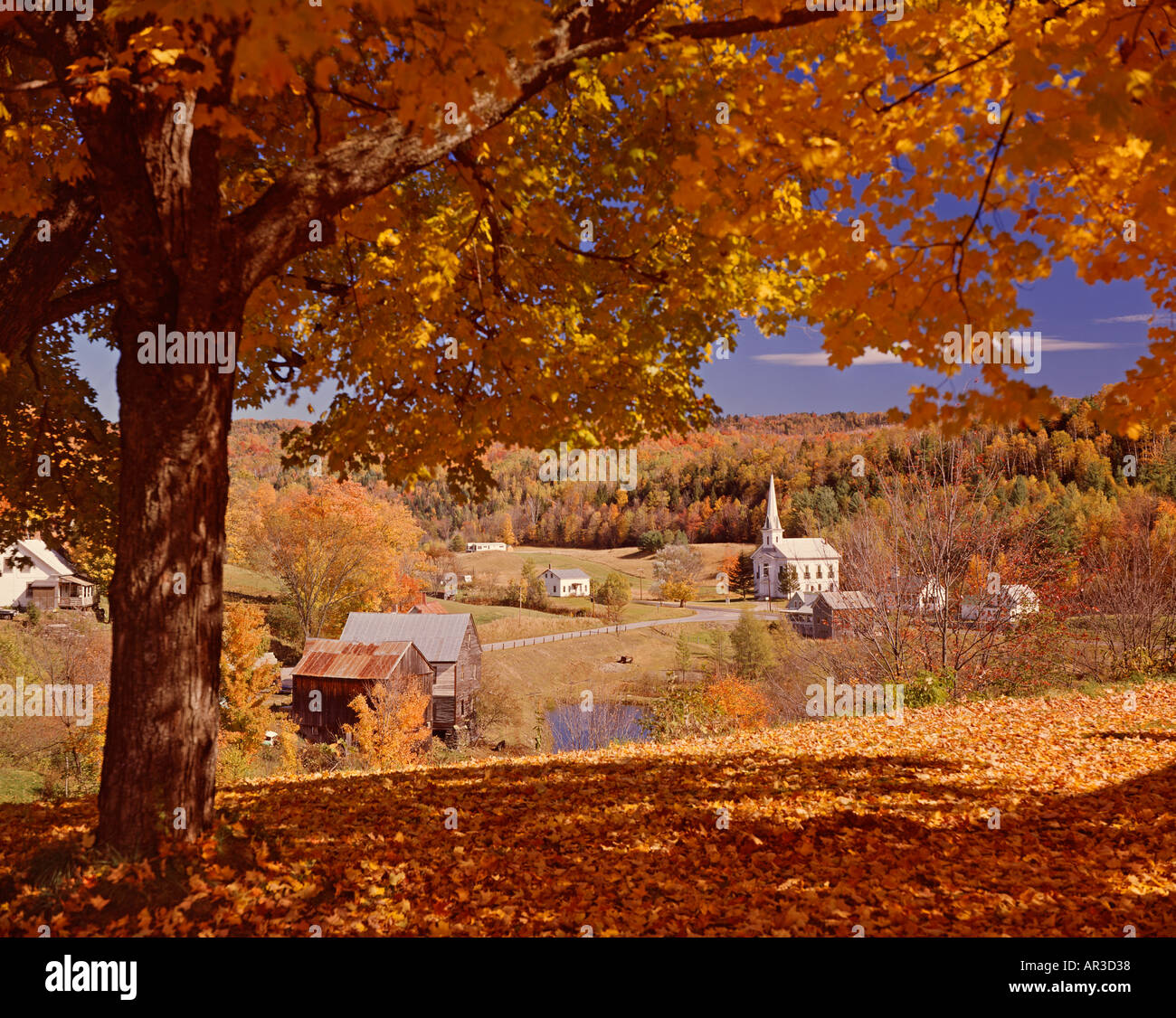 village of Roxbury Vermont USA New England Stock Photo
