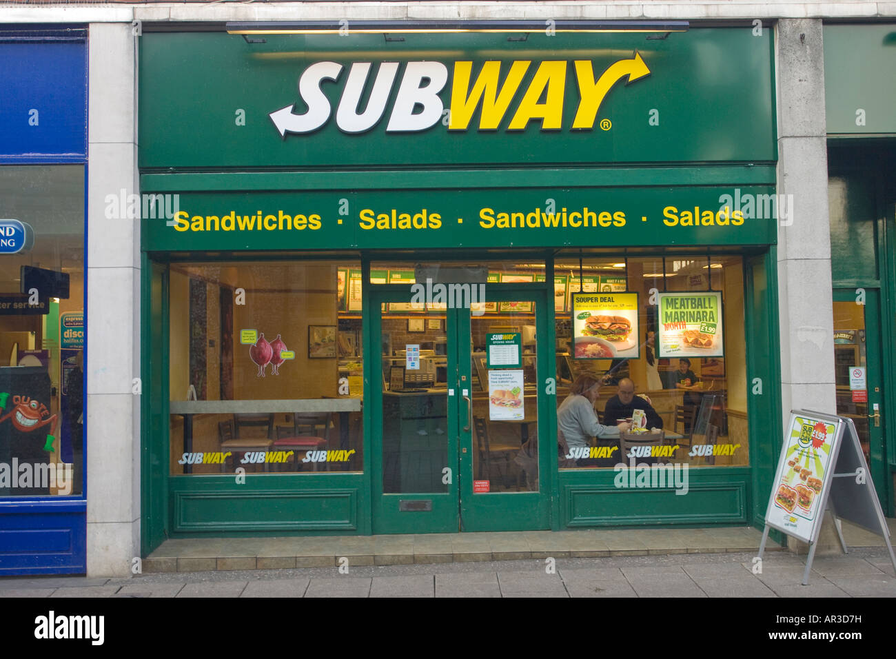 Subway restaurant in Thetford, UK Stock Photo