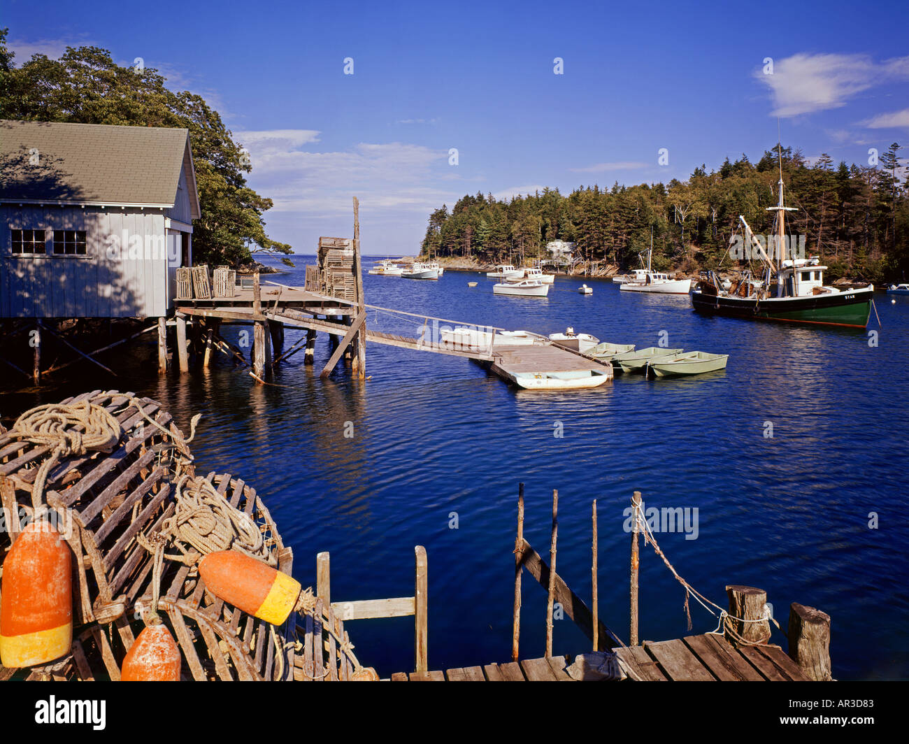 Back Cove near New Harbor Maine USA Stock Photo