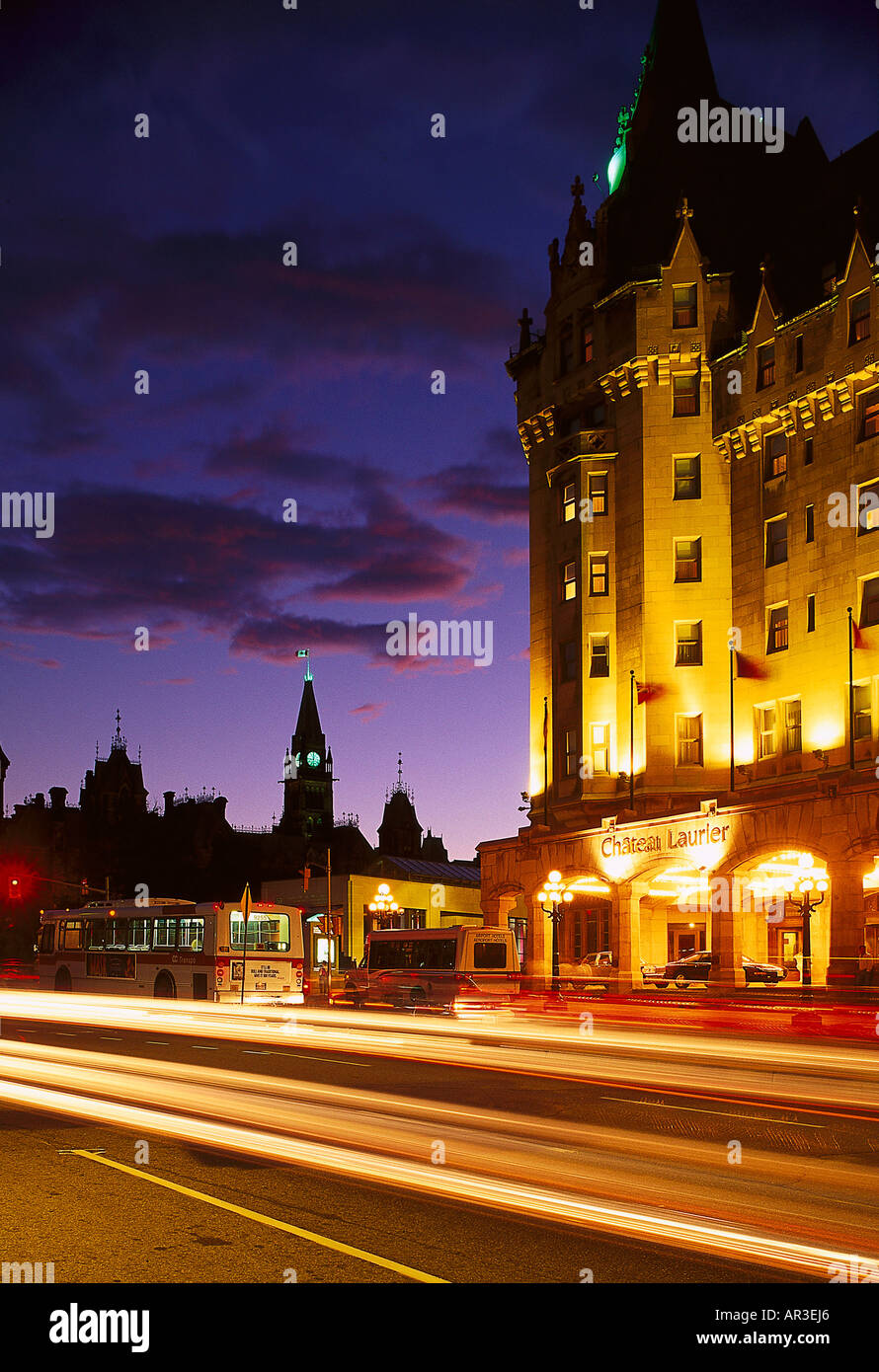 Hotel Chateau Laurier, Parliament hill, Ottawa, Quebec, Canada, North America, America Stock Photo