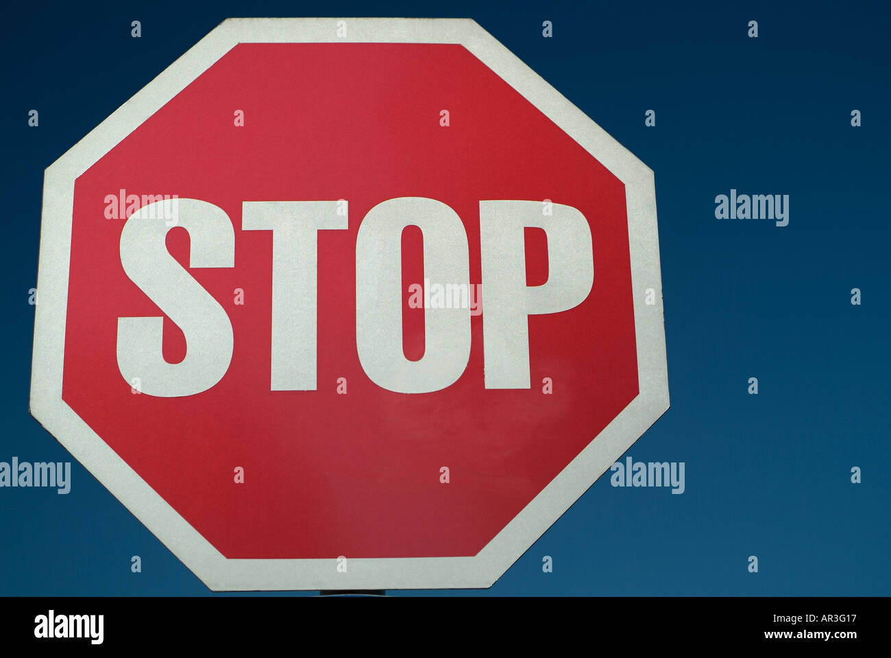 Stop Sign, Close Up Stock Photo - Alamy