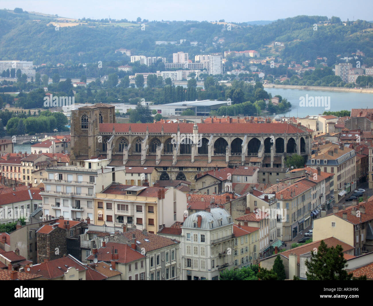 Aerial View Of Town Of Vienne France Stock Photo Alamy